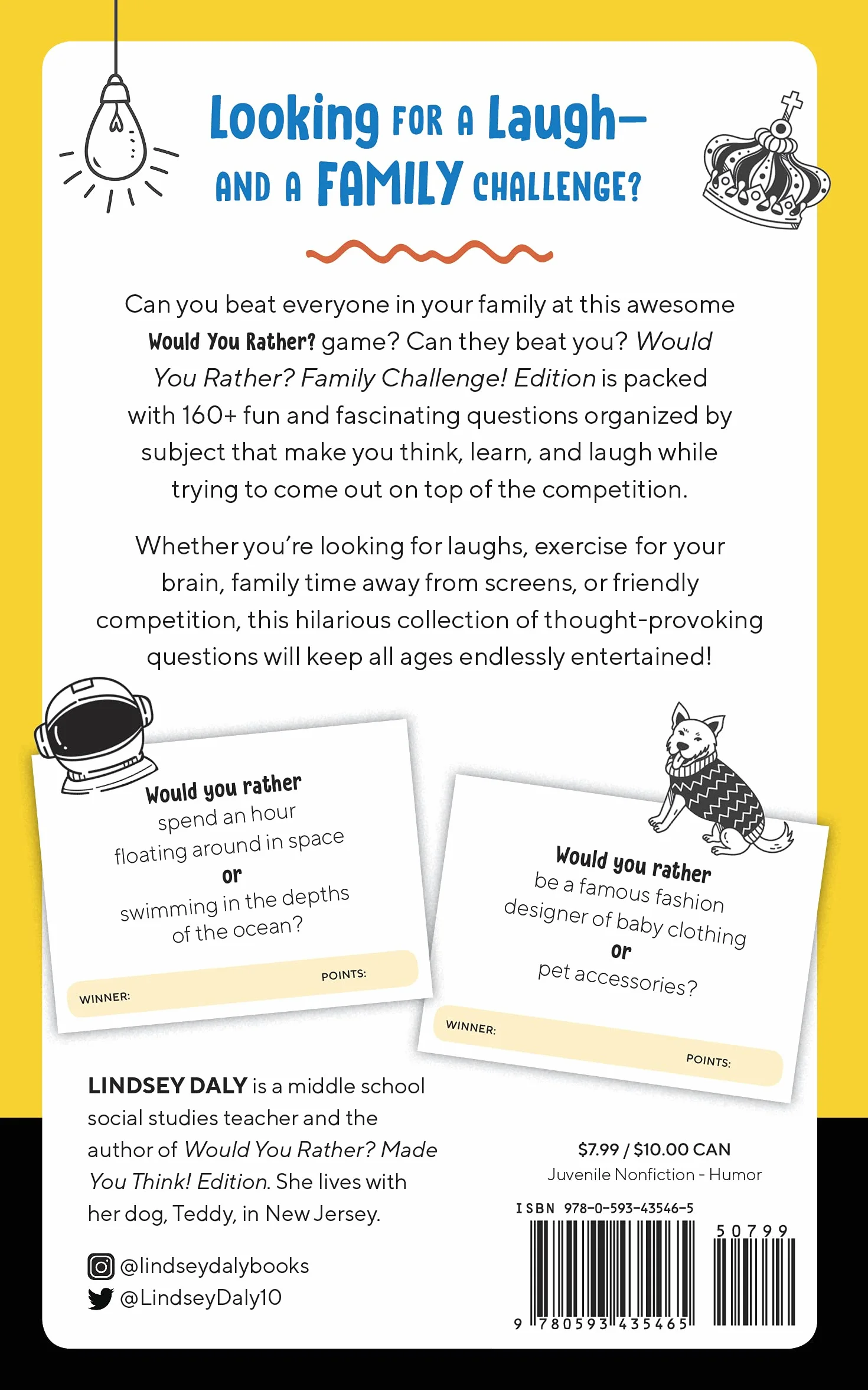 Would You Rather? Family Challenge! Edition: Hilarious Scenarios & Crazy Competition for Kids, Teens, and Adults