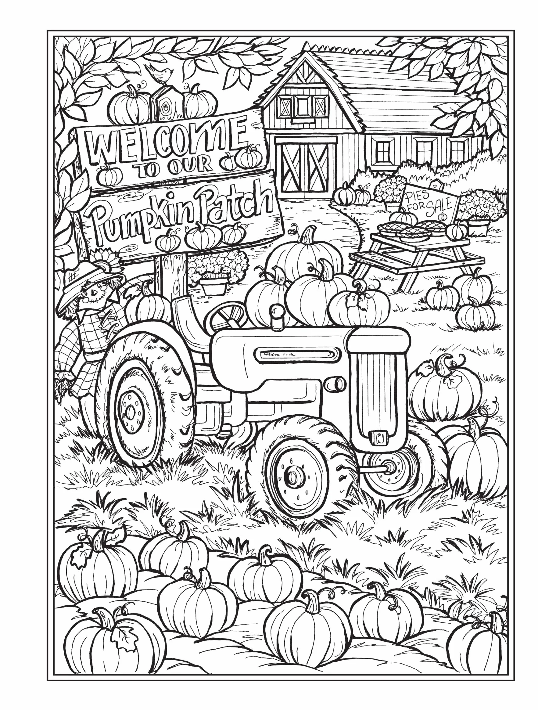 Creative Haven Autumn Harvest Coloring Book