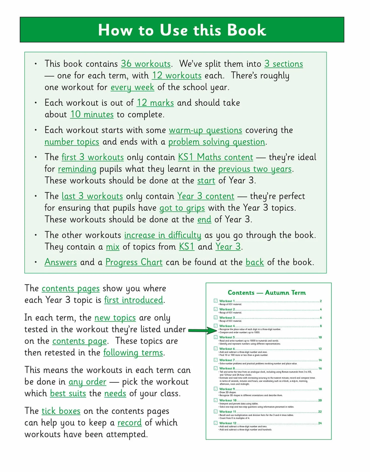 KS2 Year 3 Maths 10-Minute Weekly Workouts