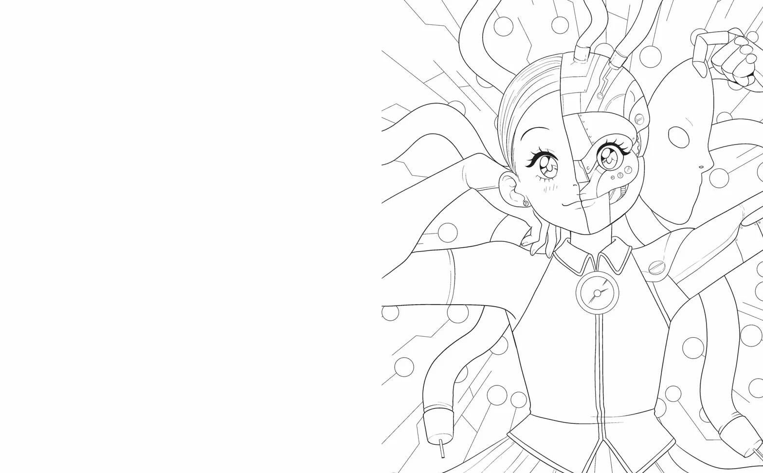 The Wonderfully Weird Manga Colouring Book: Over 45 Images to Colour