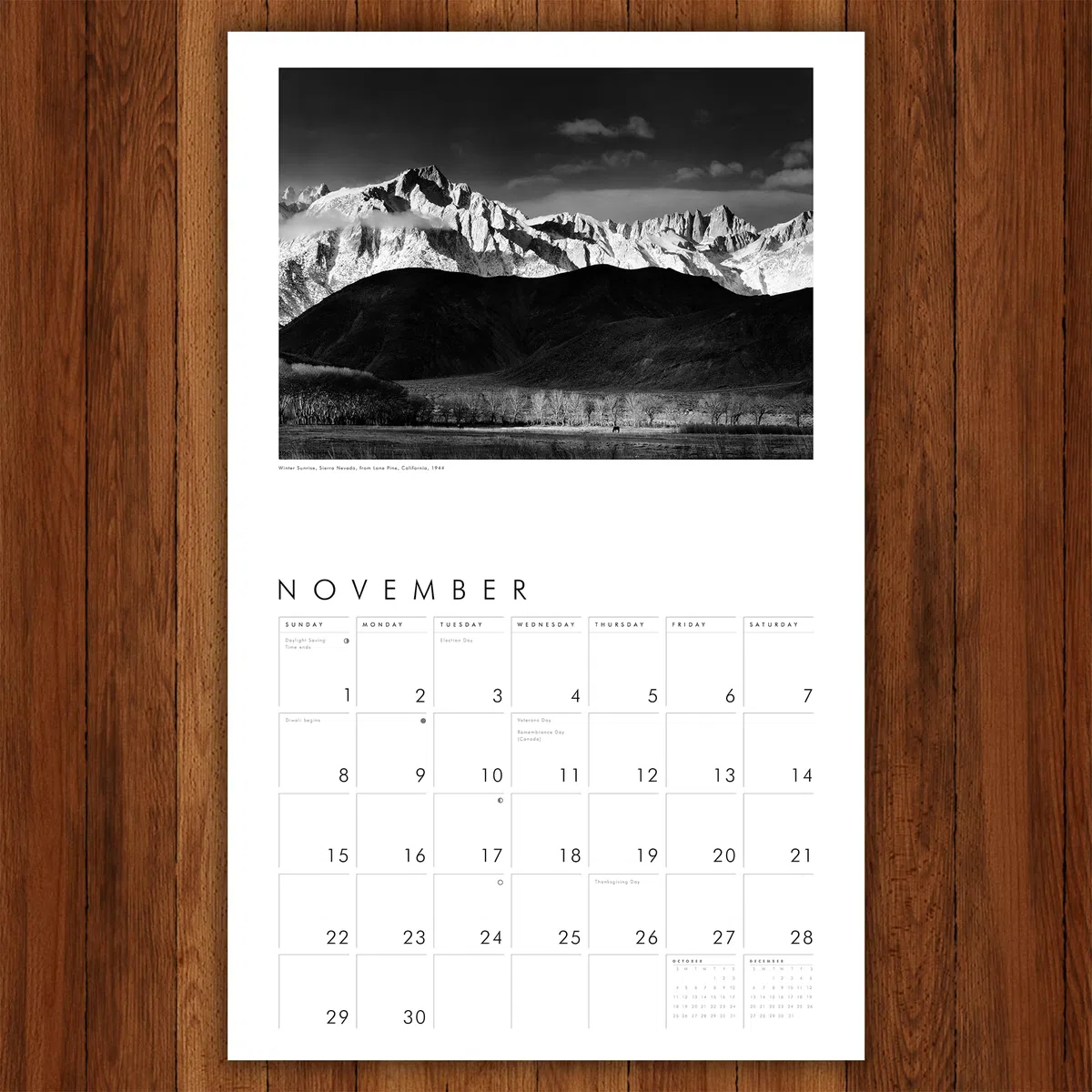 Ansel Adams 2026 Wall Calendar: Authorized Edition (Monthly Calendar)