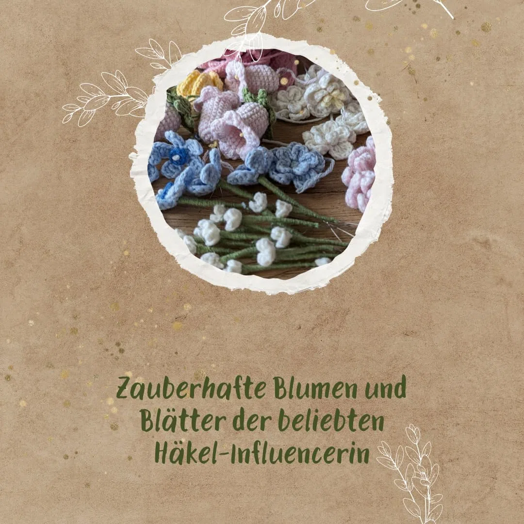 Romantische Blumen häkeln: Mit vielen Anwendungsideen