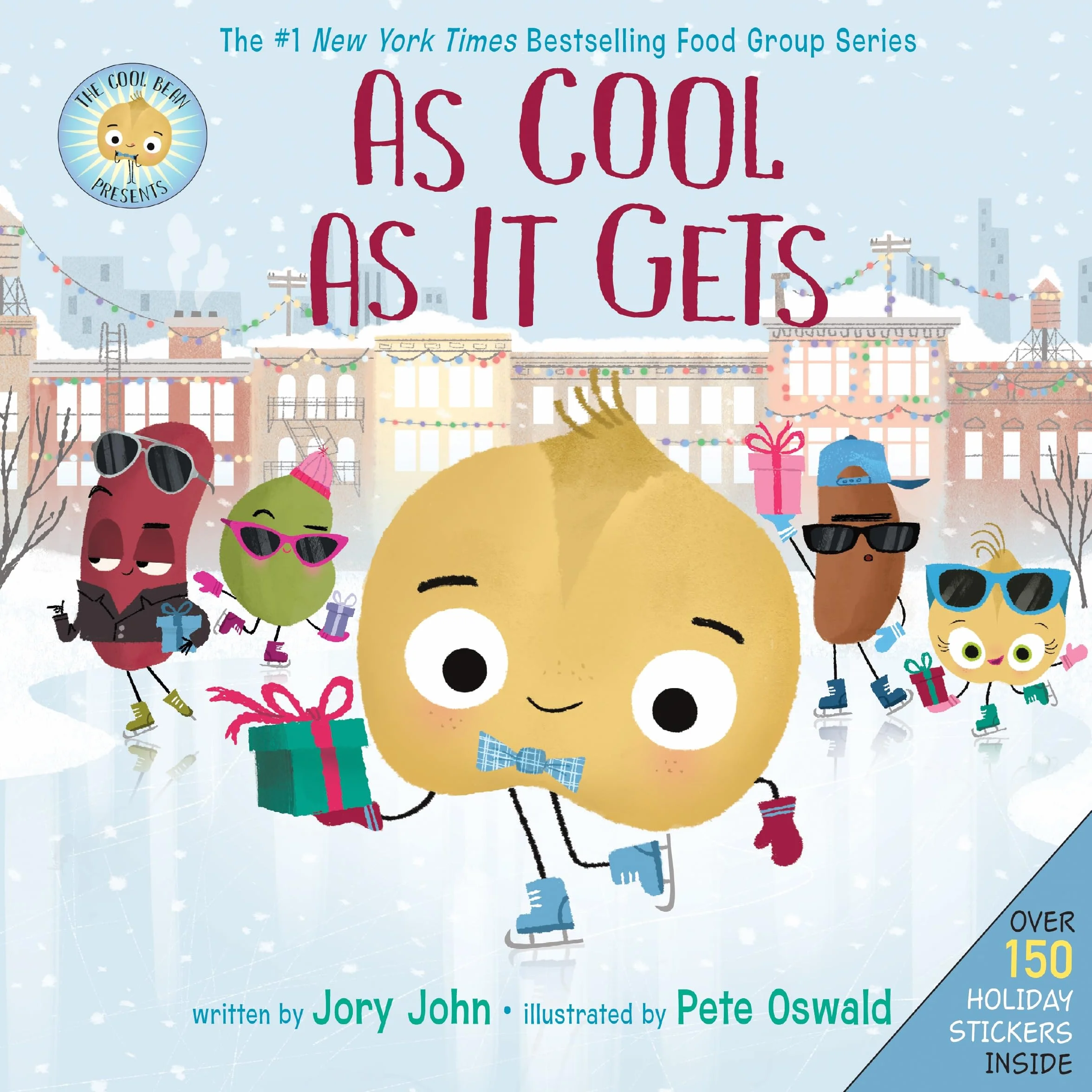 The Cool Bean Presents: As Cool as It Gets: Over 150 Stickers Inside! a Christmas Holiday Book for Kids