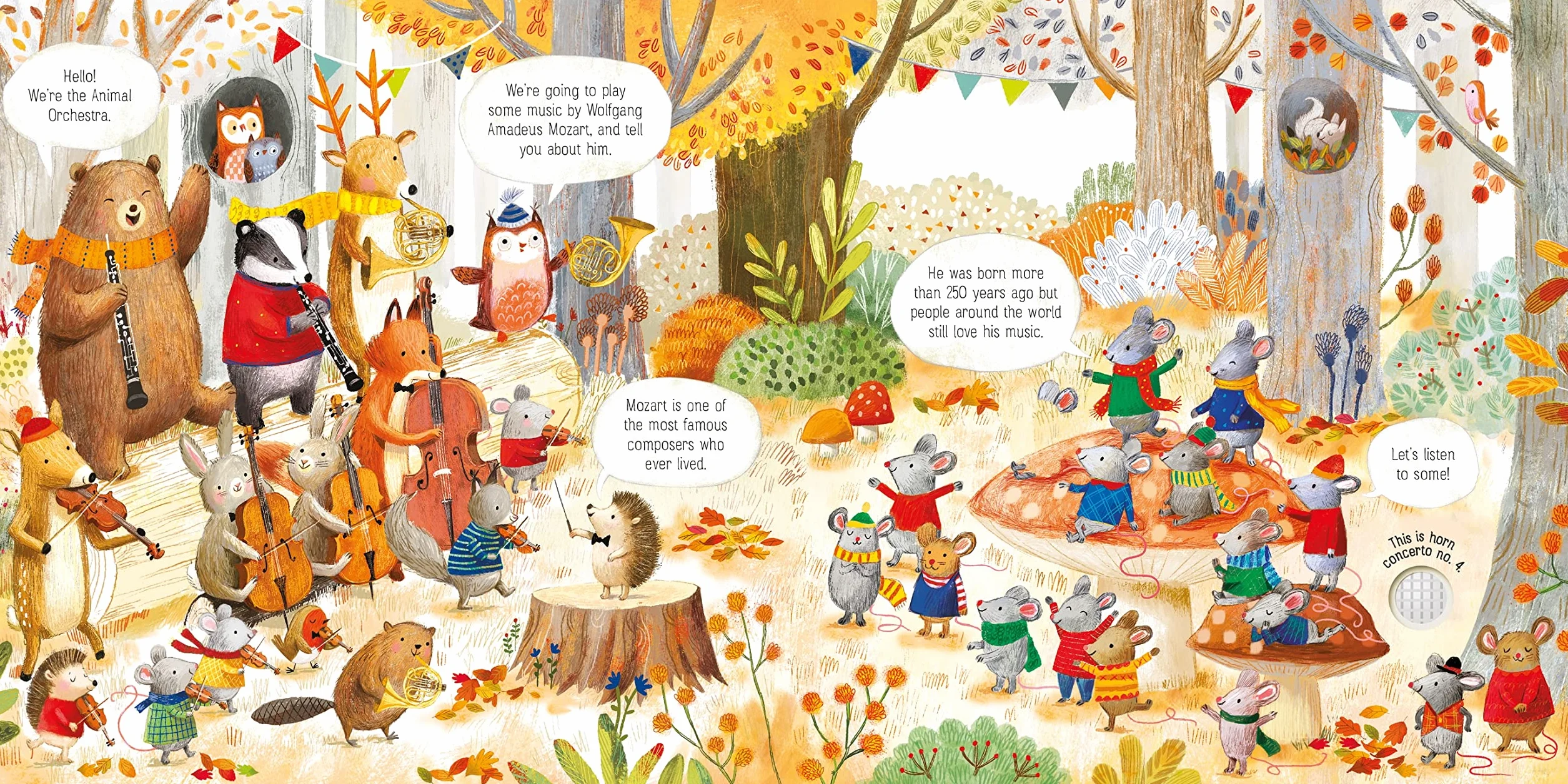 The Animal Orchestra Plays Mozart (Usborne Sound Books): 1: Edition en anglais (Musical Books)