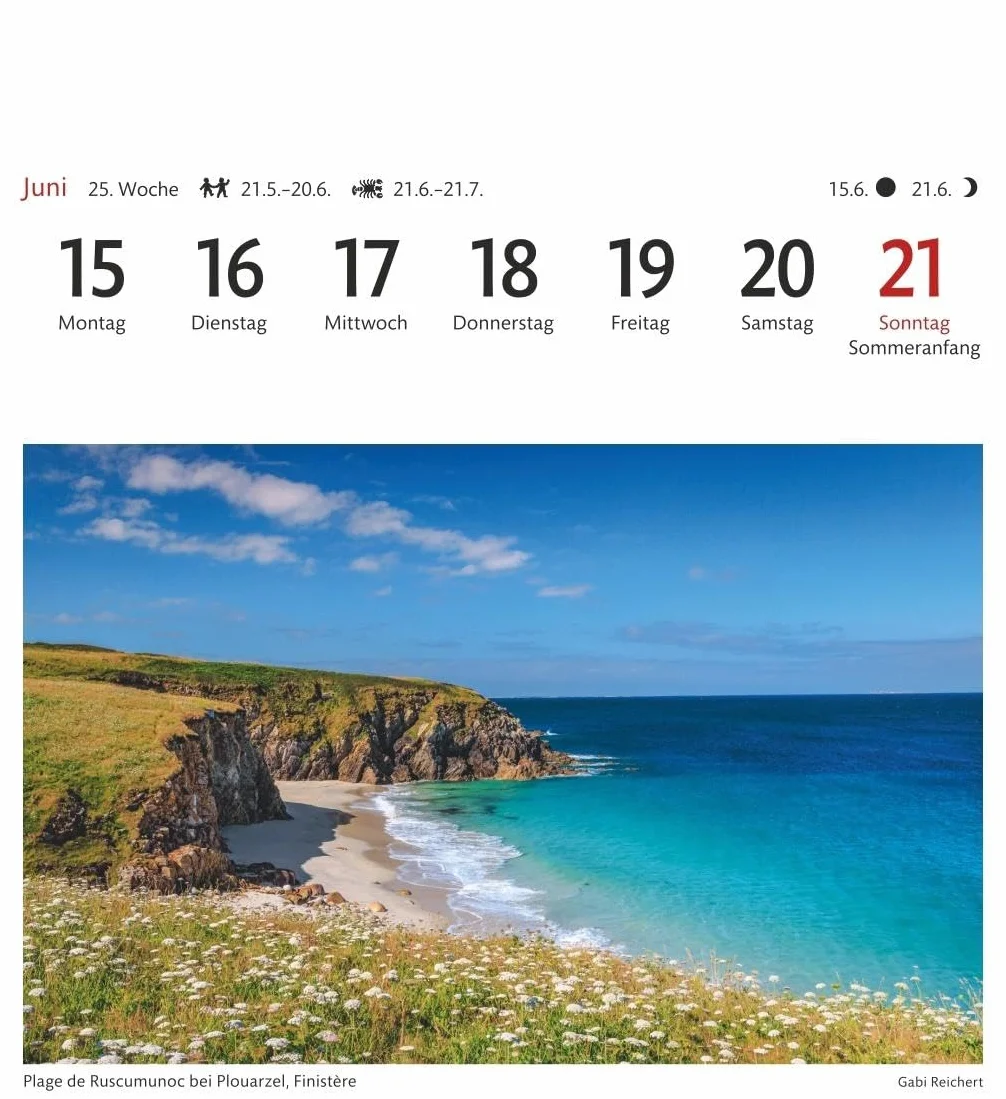 Bretagne & Normandie Sehnsuchtskalender 2026 - Wochenkalender mit 53 Postkarten: 53 Postkarten in einem Wochenkalender mit Urlaubsflair. ... Frankreich im Alltag. Auch zum Aufhängen