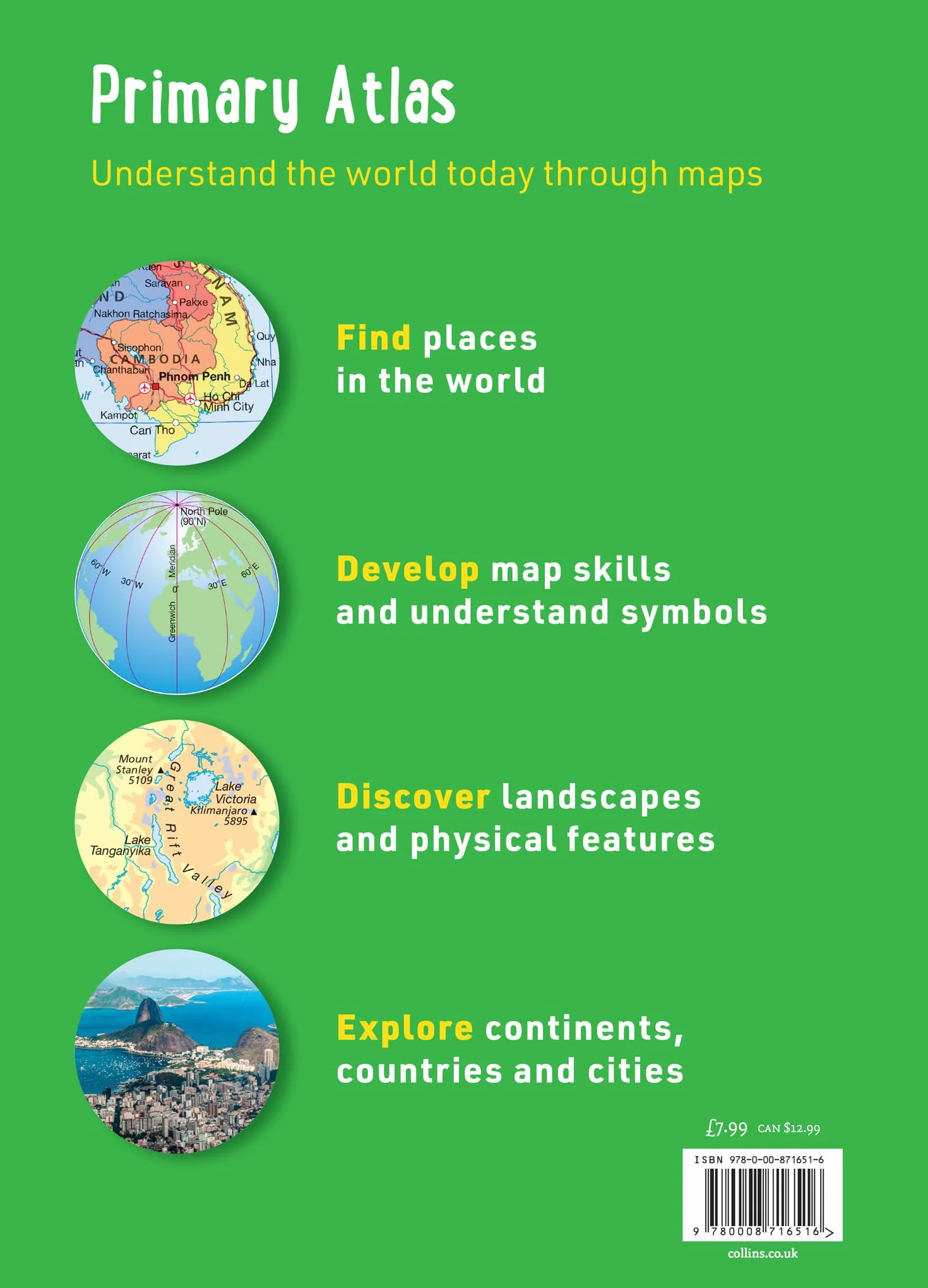 Collins Primary Atlas: Ideal for learning at school and at home