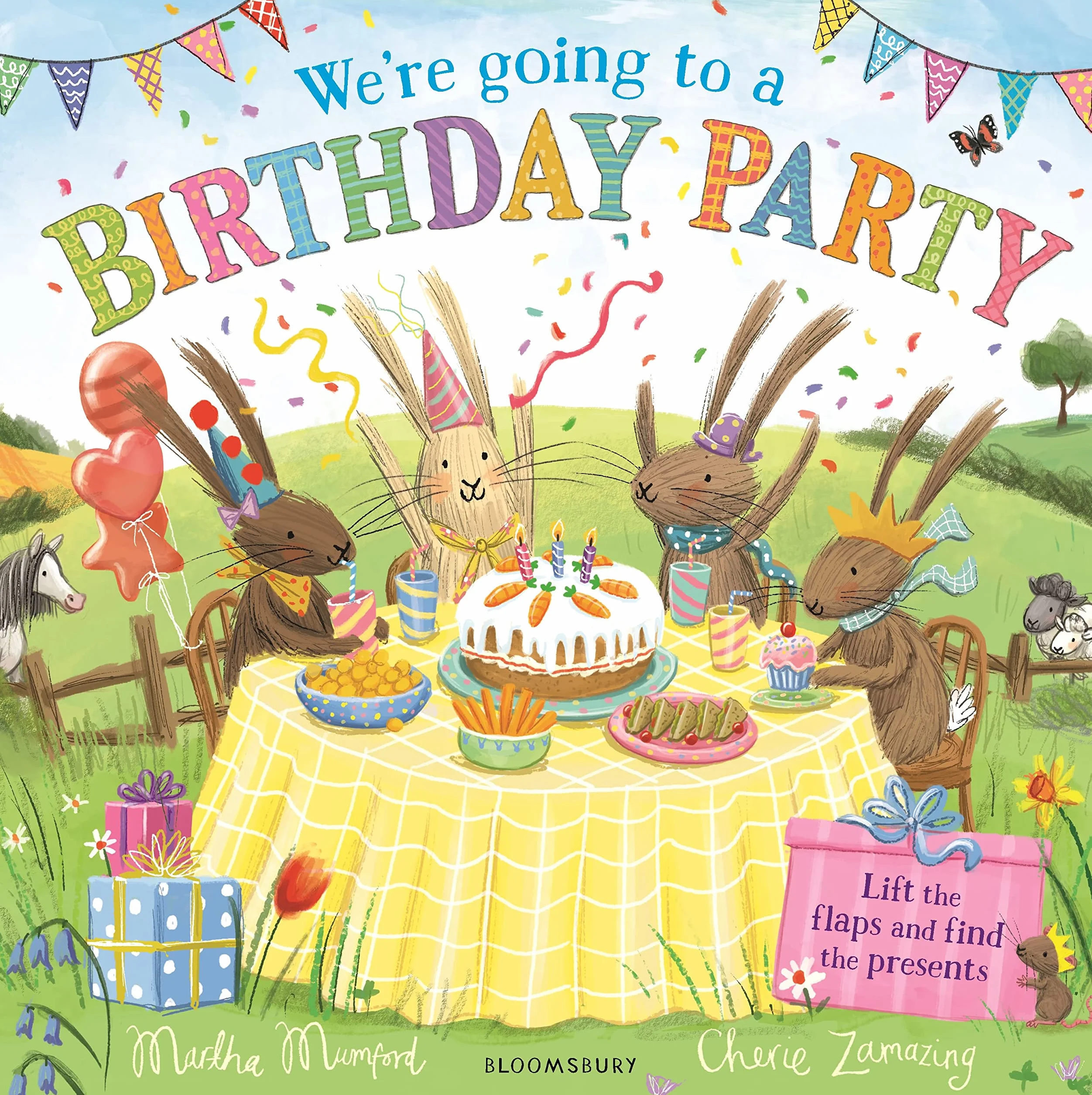 We're Going to a Birthday Party: A Lift-the-Flap Adventure (The Bunnies of Hoppity Hill)