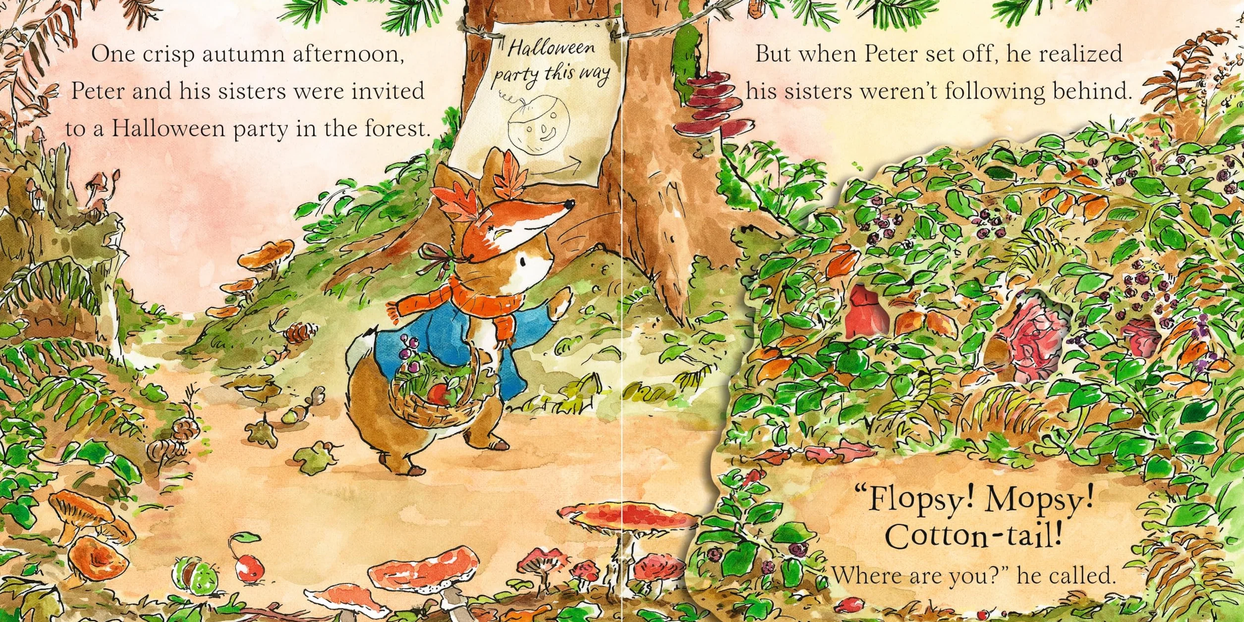 Peter Rabbit: Peter's Halloween Peek-a-BOO!: A lift and find book