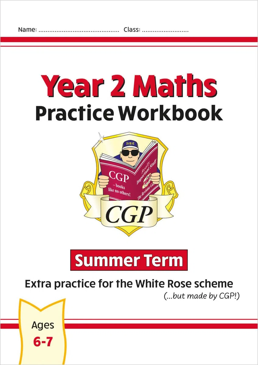 New CGP KS1 Maths Workbook - Year 2 Summer Term (extra practice for the White Rose scheme)