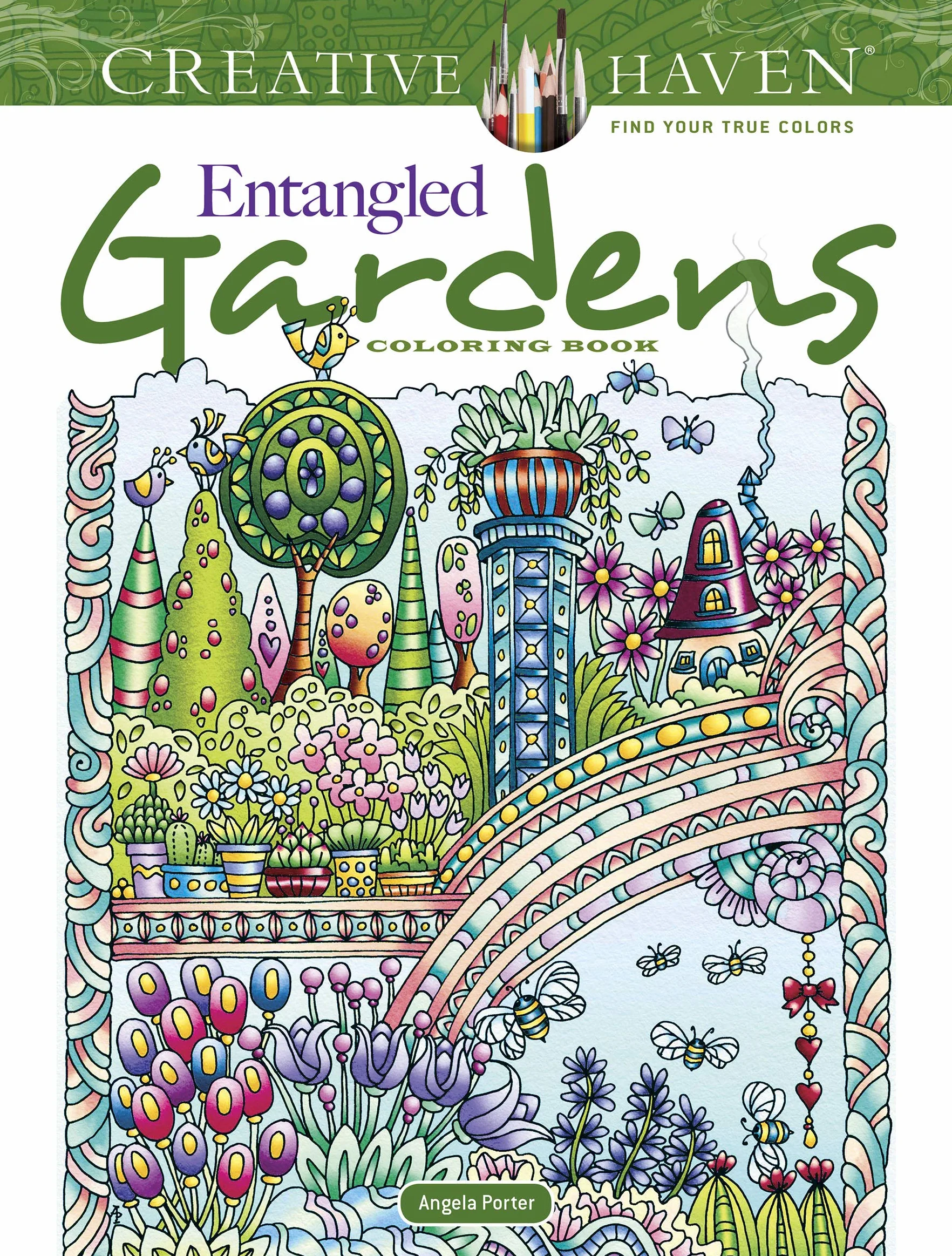 Creative Haven Entangled Gardens Coloring Book