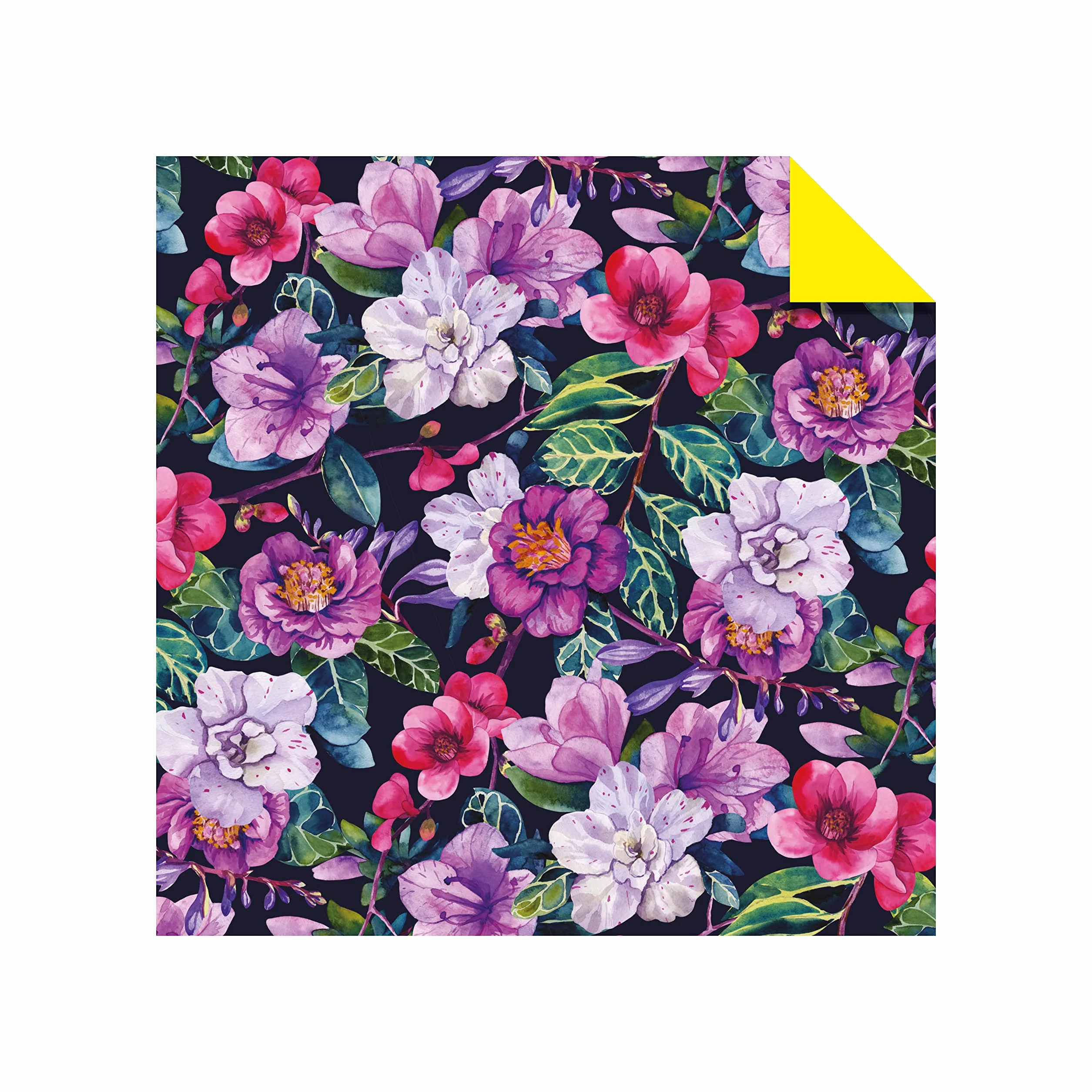 Origami Paper 500 sheets Bright Flowers 6" (15 cm): Double-Sided Origami Sheets with 12 Punchy Floral Designs (Instructions for 5 Projects Included)