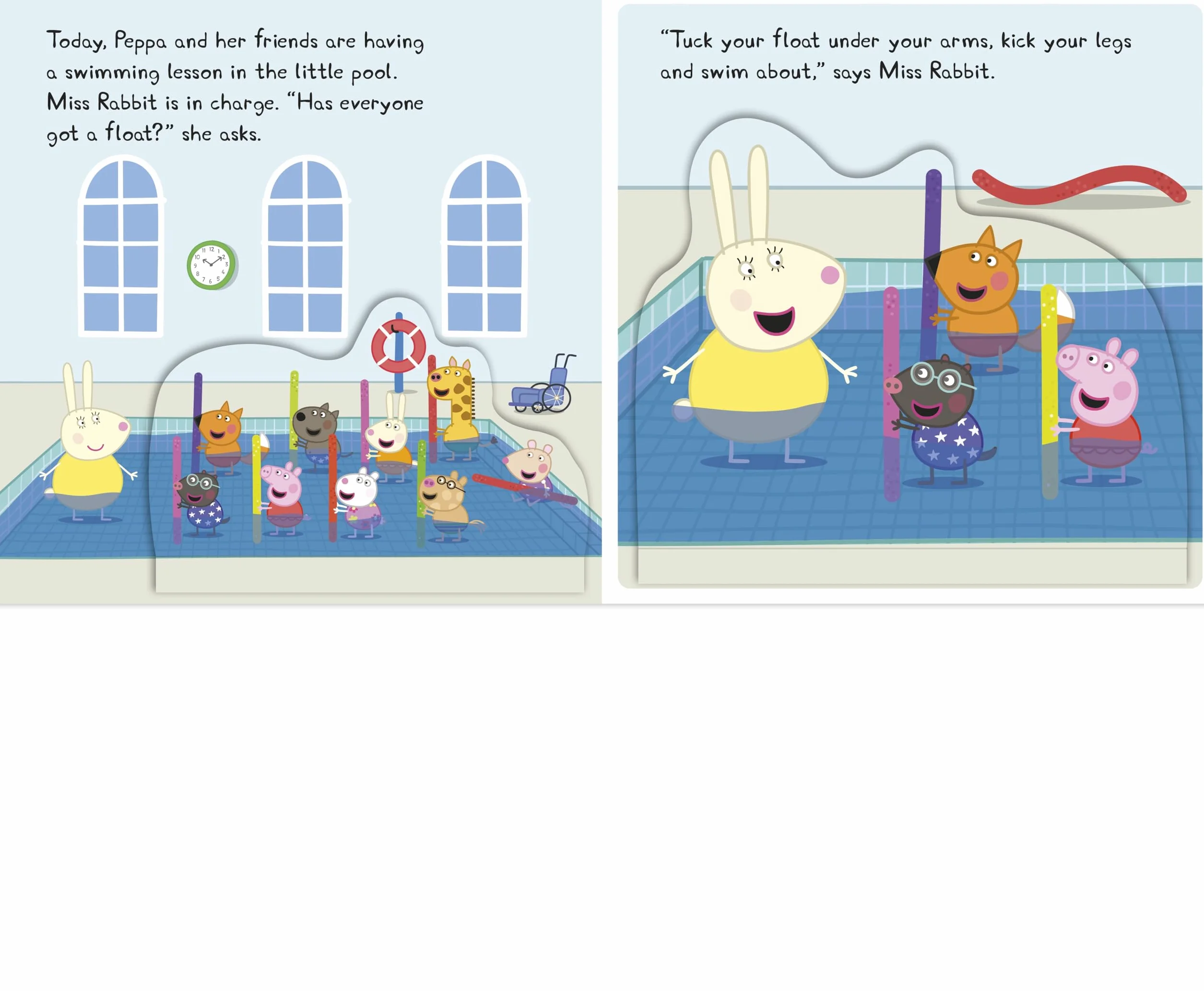 Peppa Pig: Peppa’s Swimming Lesson: A lift-the-flap book
