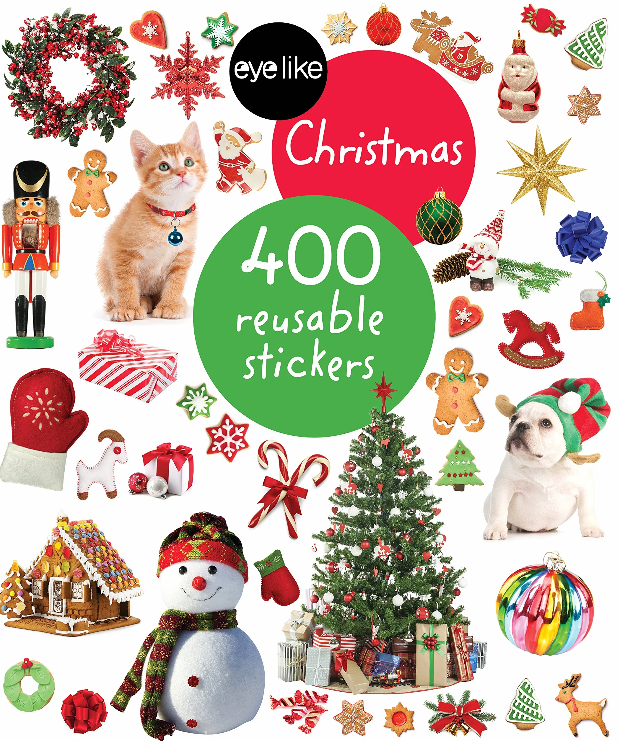 Eyelike Stickers: Christmas: 400 Reusable Stickers