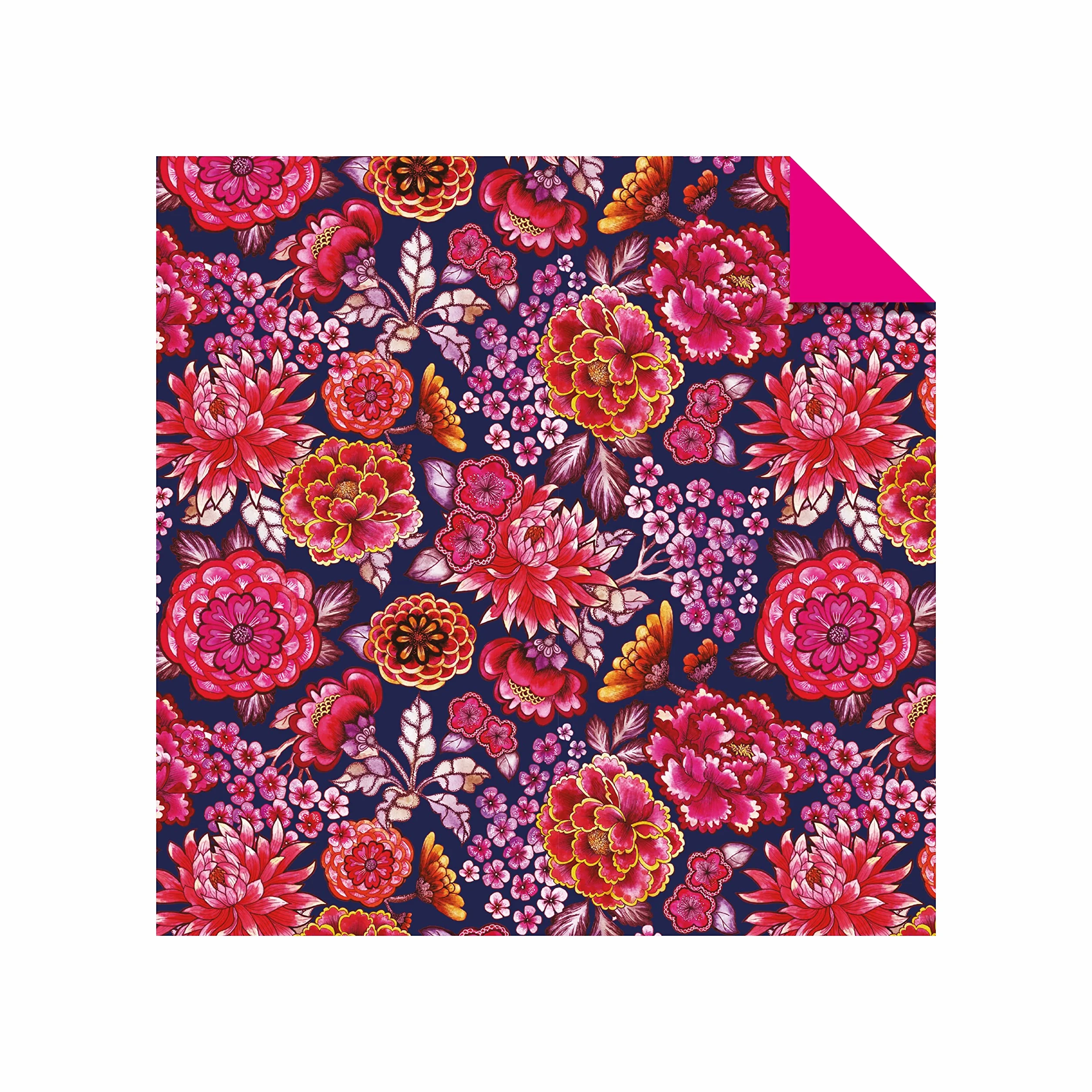 Origami Paper 500 sheets Bright Flowers 6" (15 cm): Double-Sided Origami Sheets with 12 Punchy Floral Designs (Instructions for 5 Projects Included)
