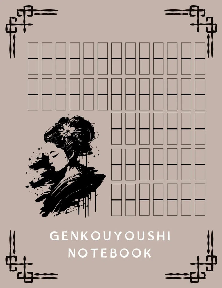 Genkouyoushi Notebook: Notatka Japońska | Ćwiczenia z Pisania | Papier Kanji