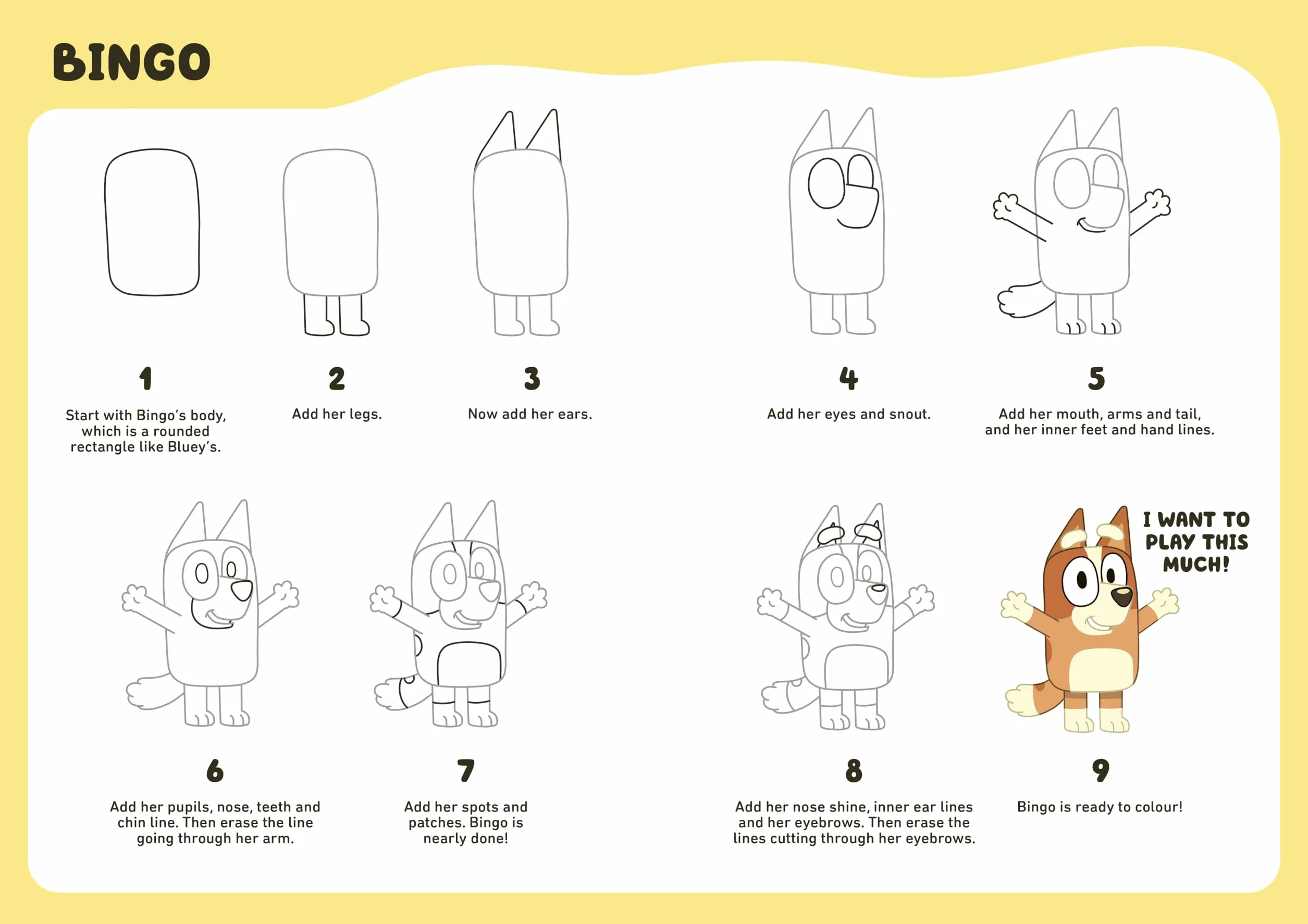 Bluey: How to Draw