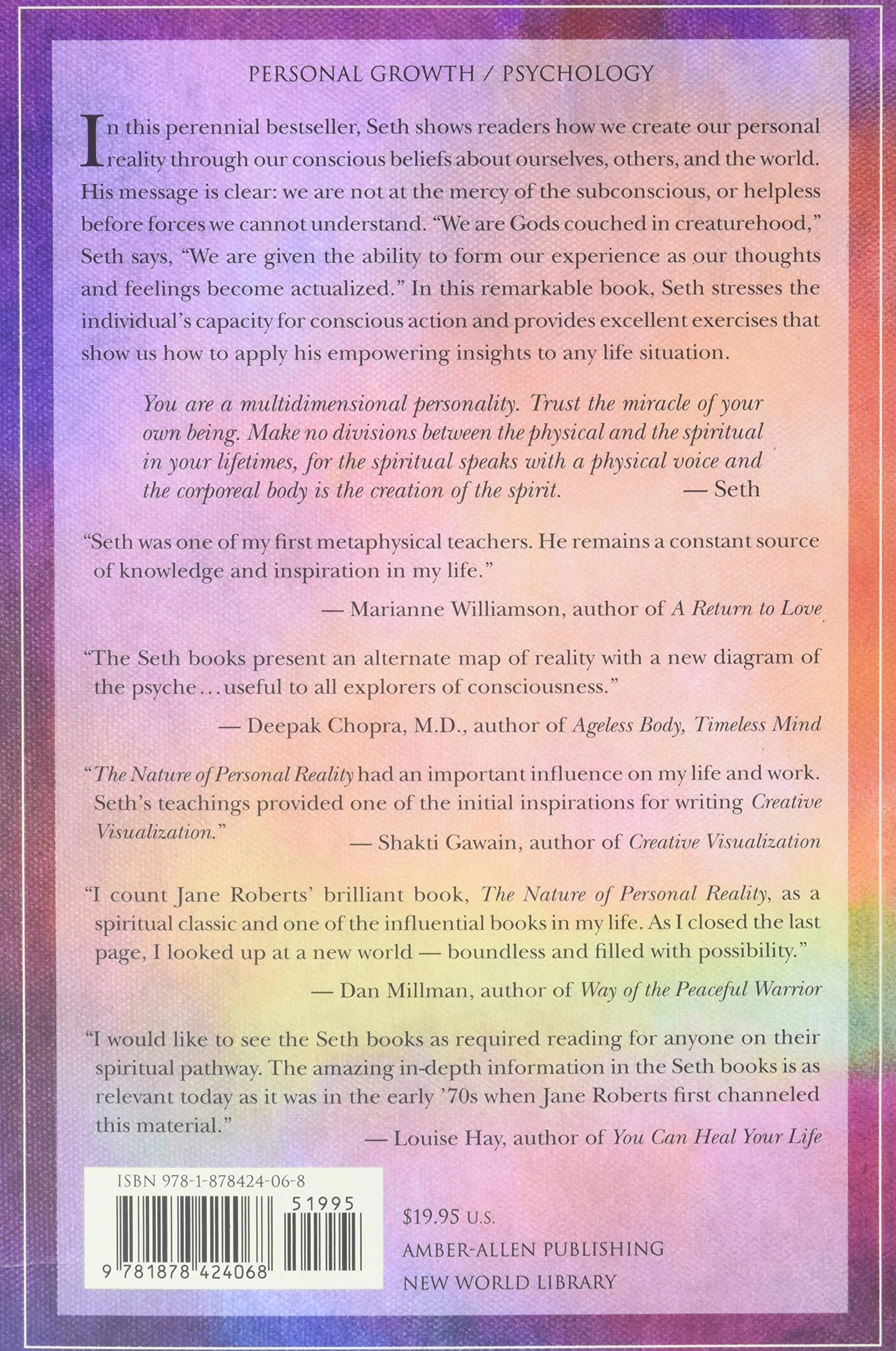 The Nature of Personal Reality: Specific, Practical Techniques for Solving Everyday Problems and Enriching the Life You Know