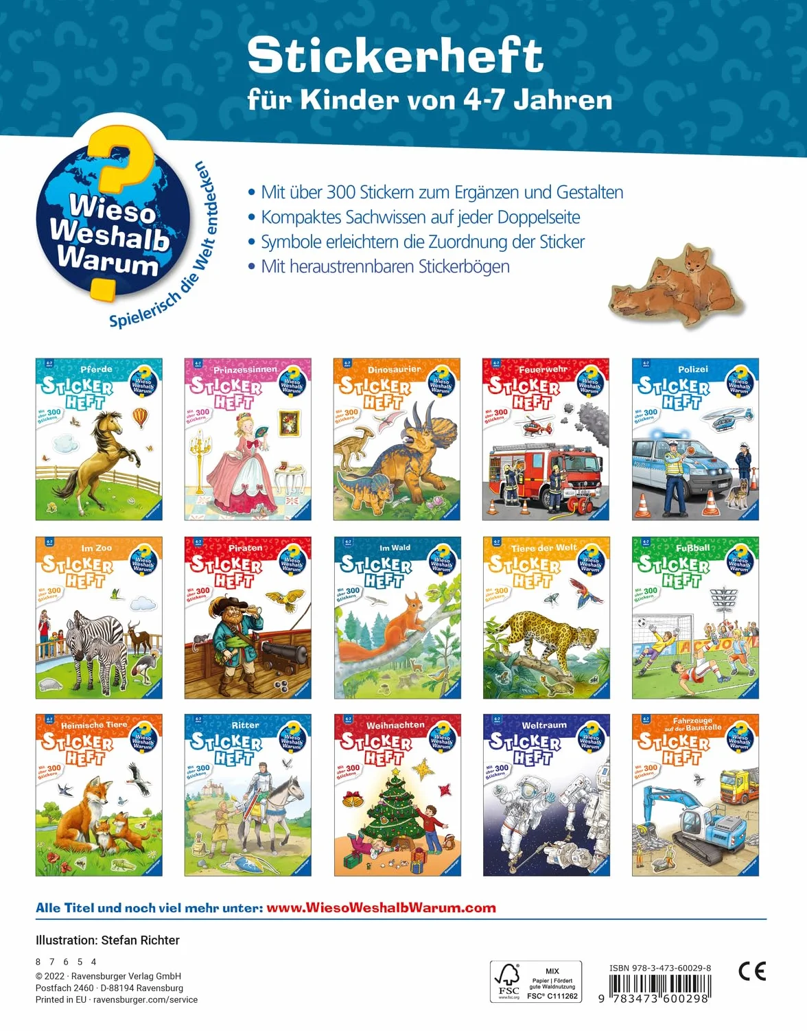 Wieso? Weshalb? Warum? Stickerheft: Im Wald