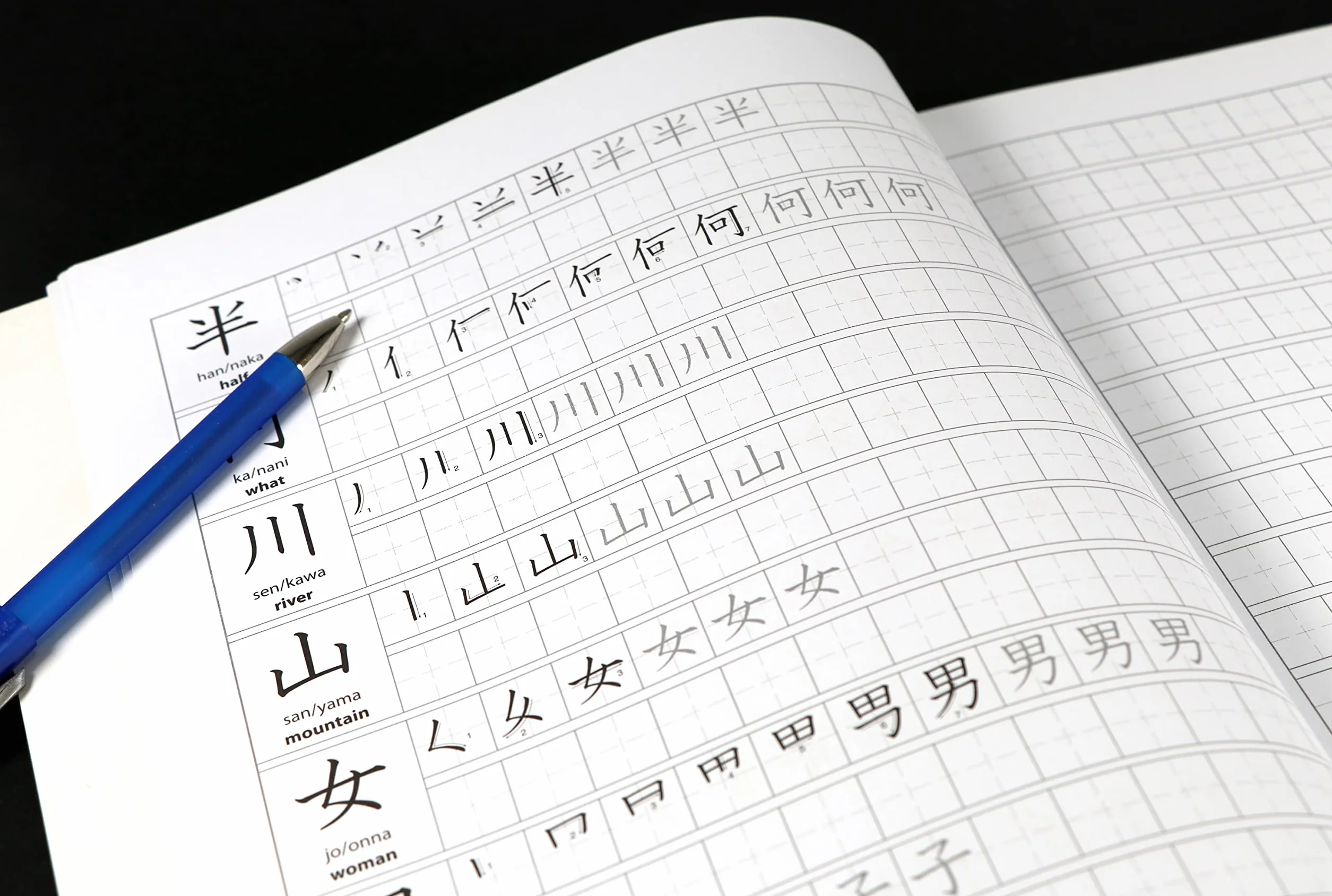Japanese Language Writing Practice Book: Learn to Write Hiragana, Katakana and Kanji - Character Handwriting Sheets with Square Grids (Ideal for Jlpt and AP Exam Prep)
