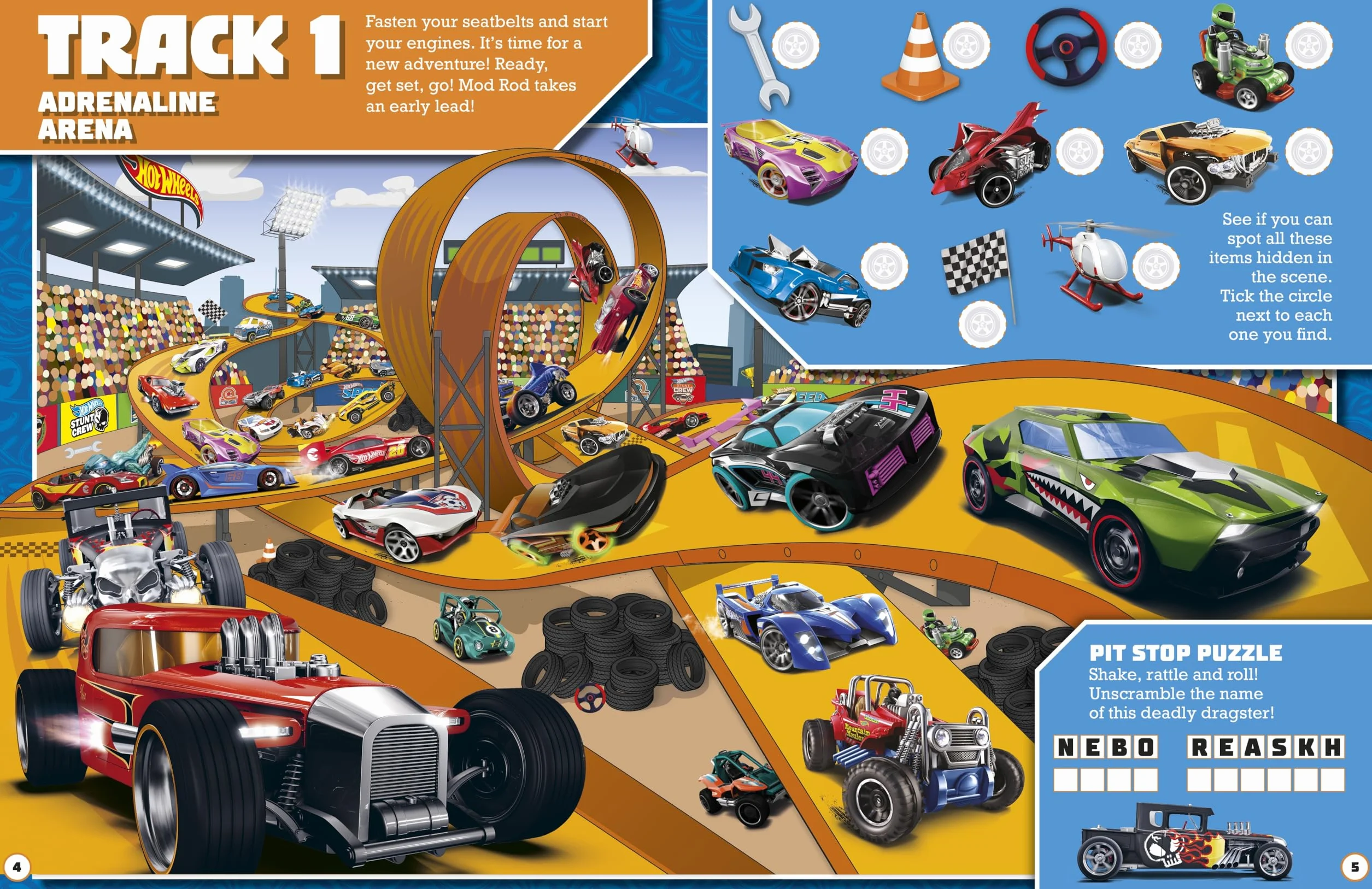Hot Wheels: The Big Race: The Official Hot Wheels Search and Find Book