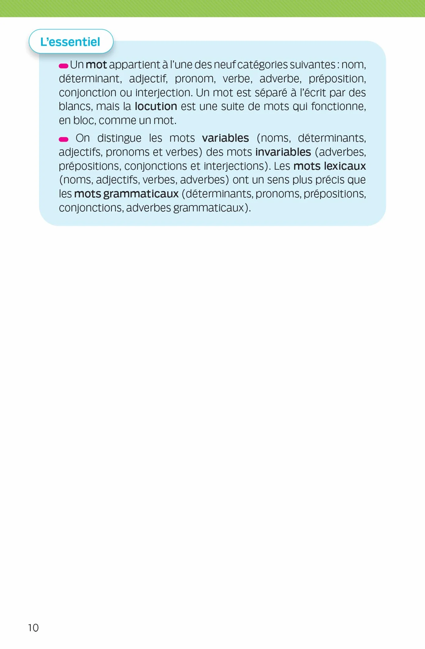 Bescherelle - Grammaire (poche): l'essentiel de la grammaire française