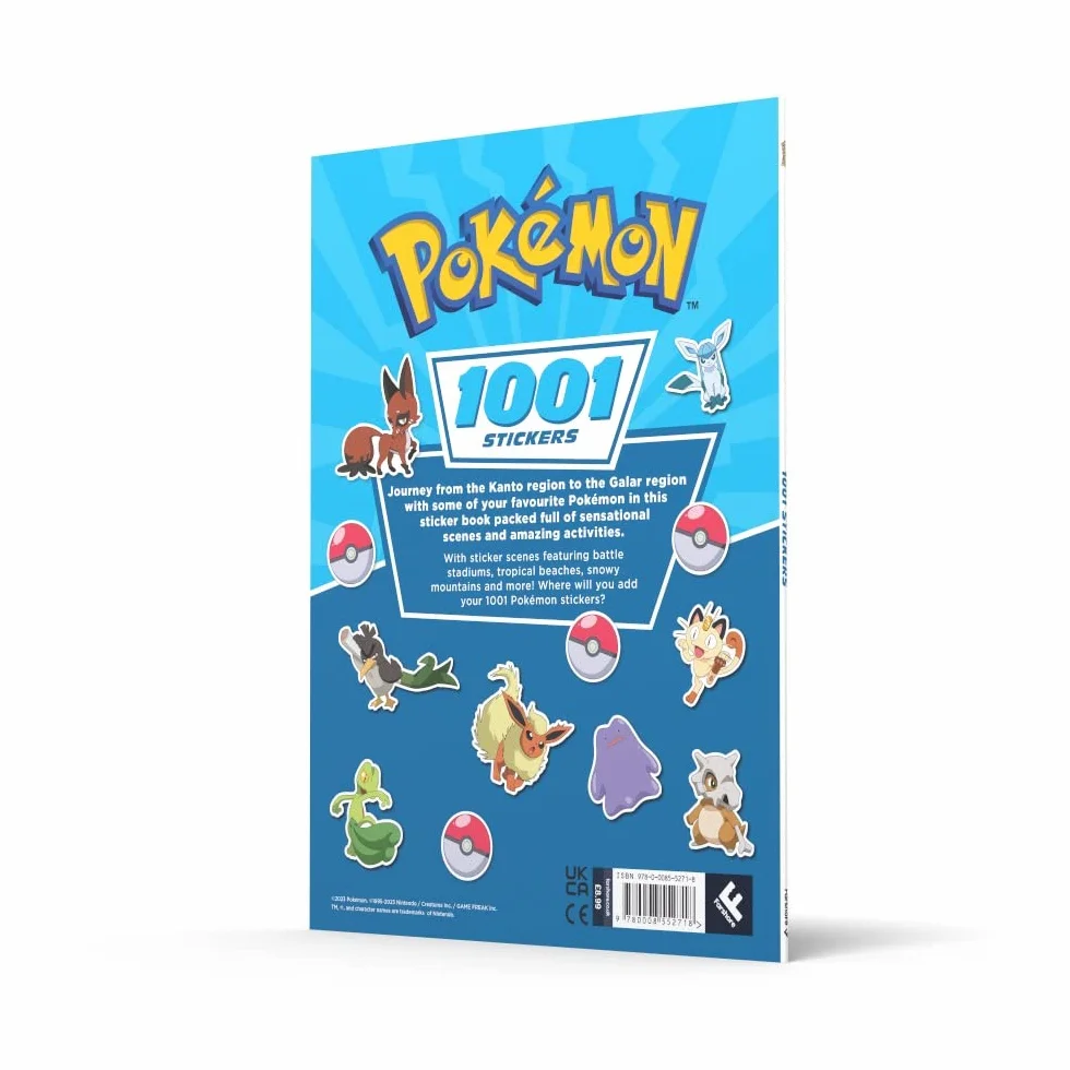 Pokemon: 1001 Stickers: The ultimate sticker book for Pokémon fans.