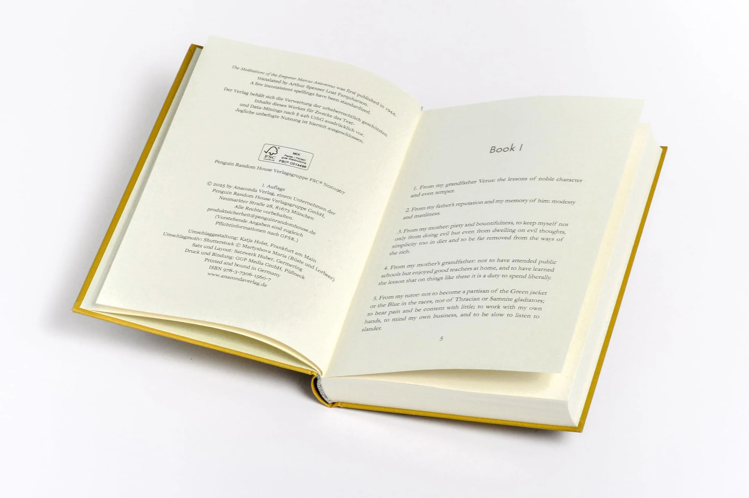 Aurelius - Meditations. A special edition hardcover embossed with silver foil: Find inspiration in a spiritual classic of stoic philosophy: 15