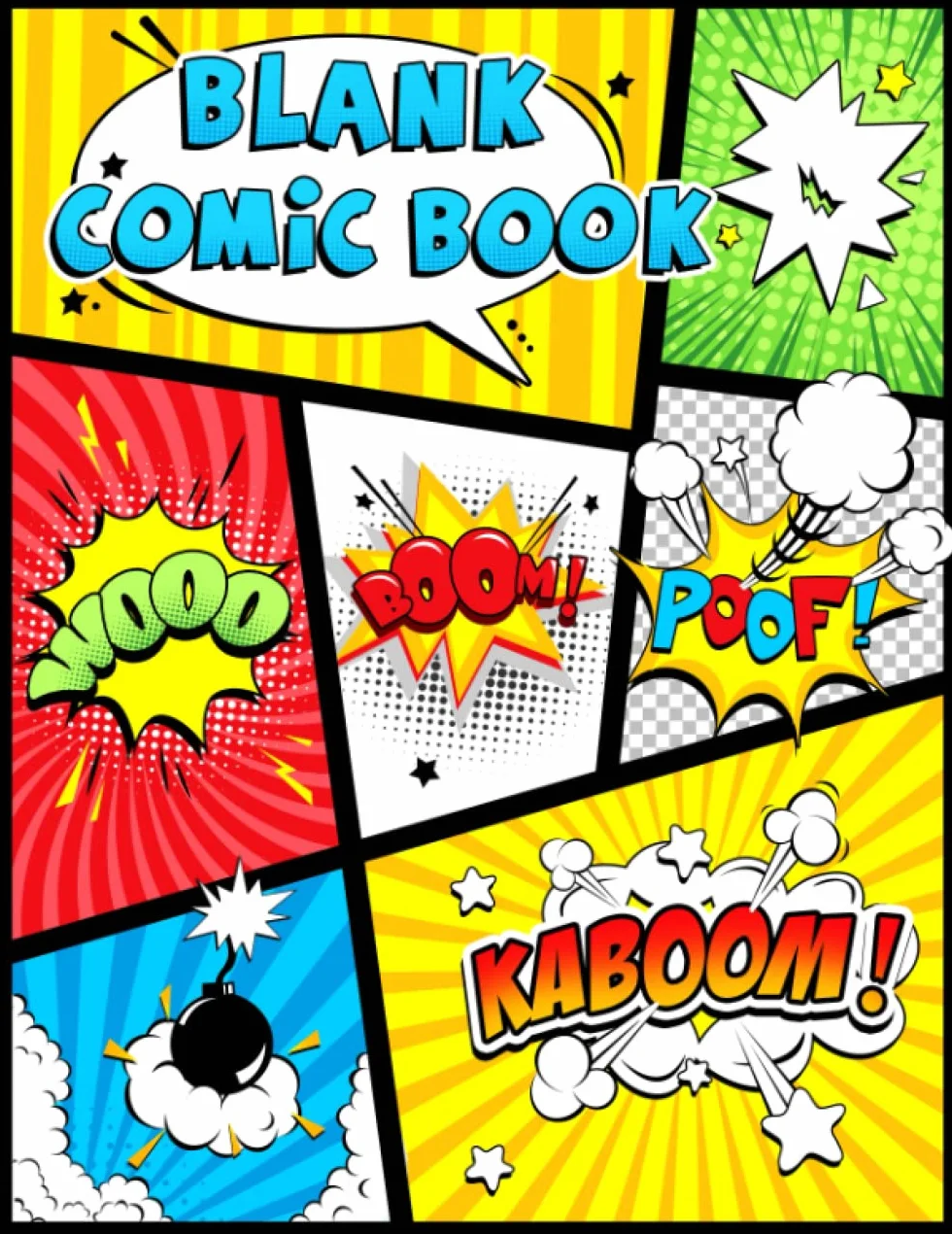 Blank Comic Book: Blank Comic Book: Draw Your own Comics And Create The Best Stories. Comic Panels for Drawing. Templates for Comics.
