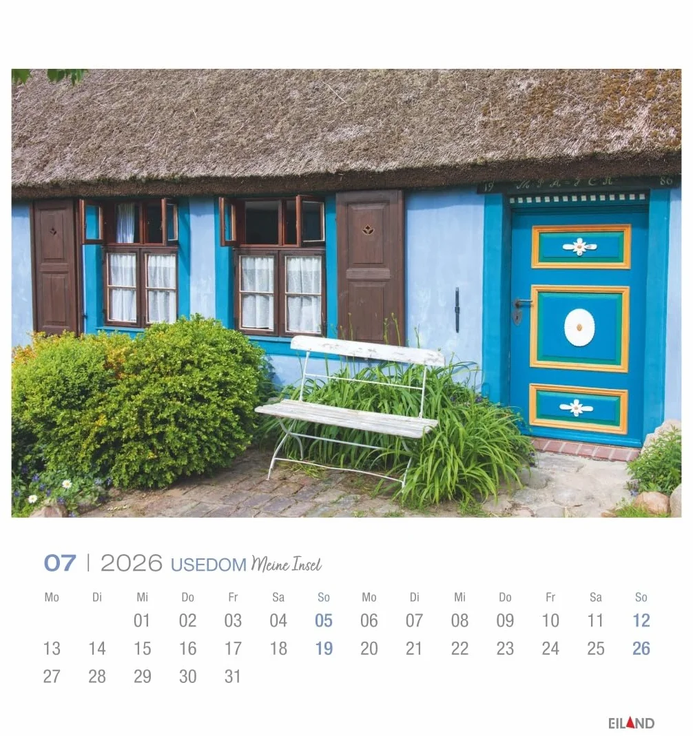 Usedom Postkartenkalender 2026 - Meine Insel: Traumhafter Fotokalender im Postkartenformat. Idyllische Inselfotos in einem kleinen Kalender zum Aufstellen und Aufhängen.