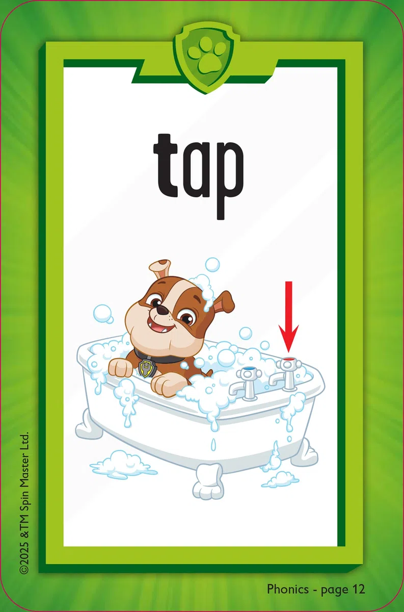 PAW Patrol Phonics Flashcards: Have fun learning to read with the PAW Patrol pups