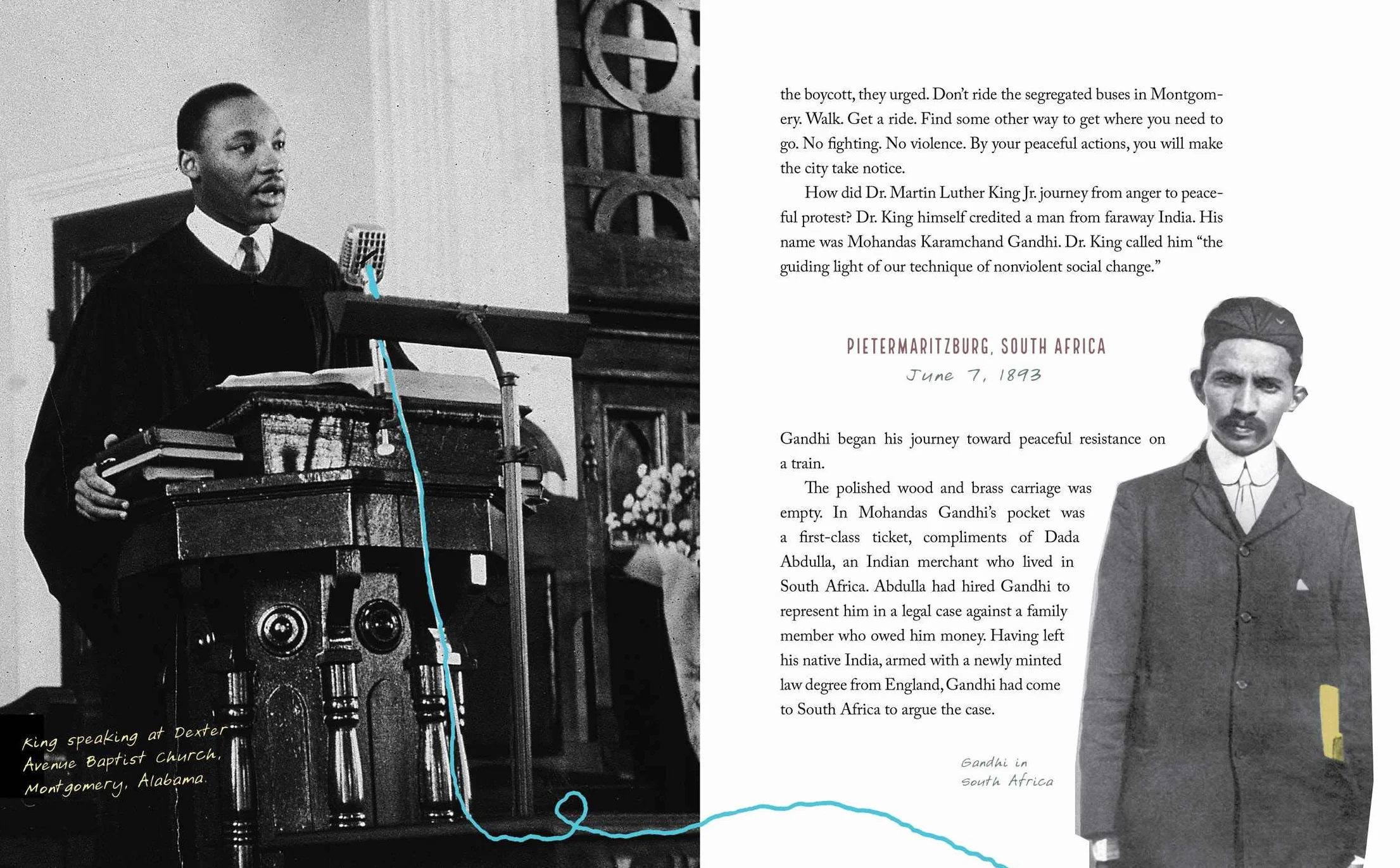 Threads of Peace: How Mohandas Gandhi and Martin Luther King Jr. Changed the World