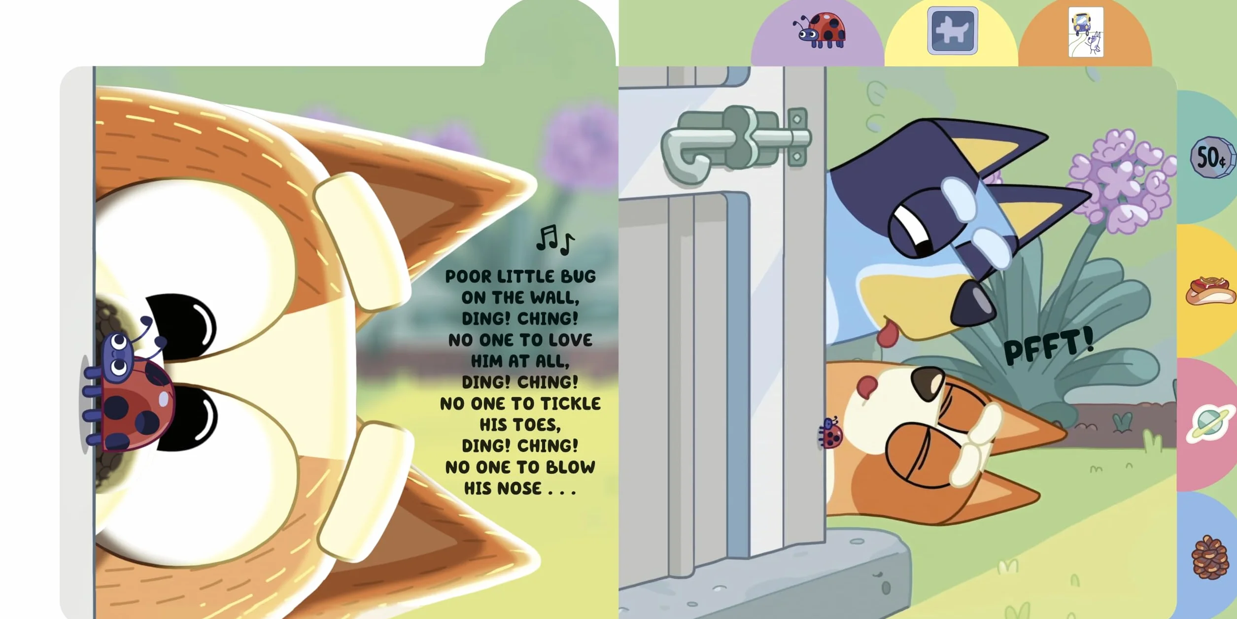 Bluey: Bluey and Bingo’s Book of Singy Things: Tabbed Board Book