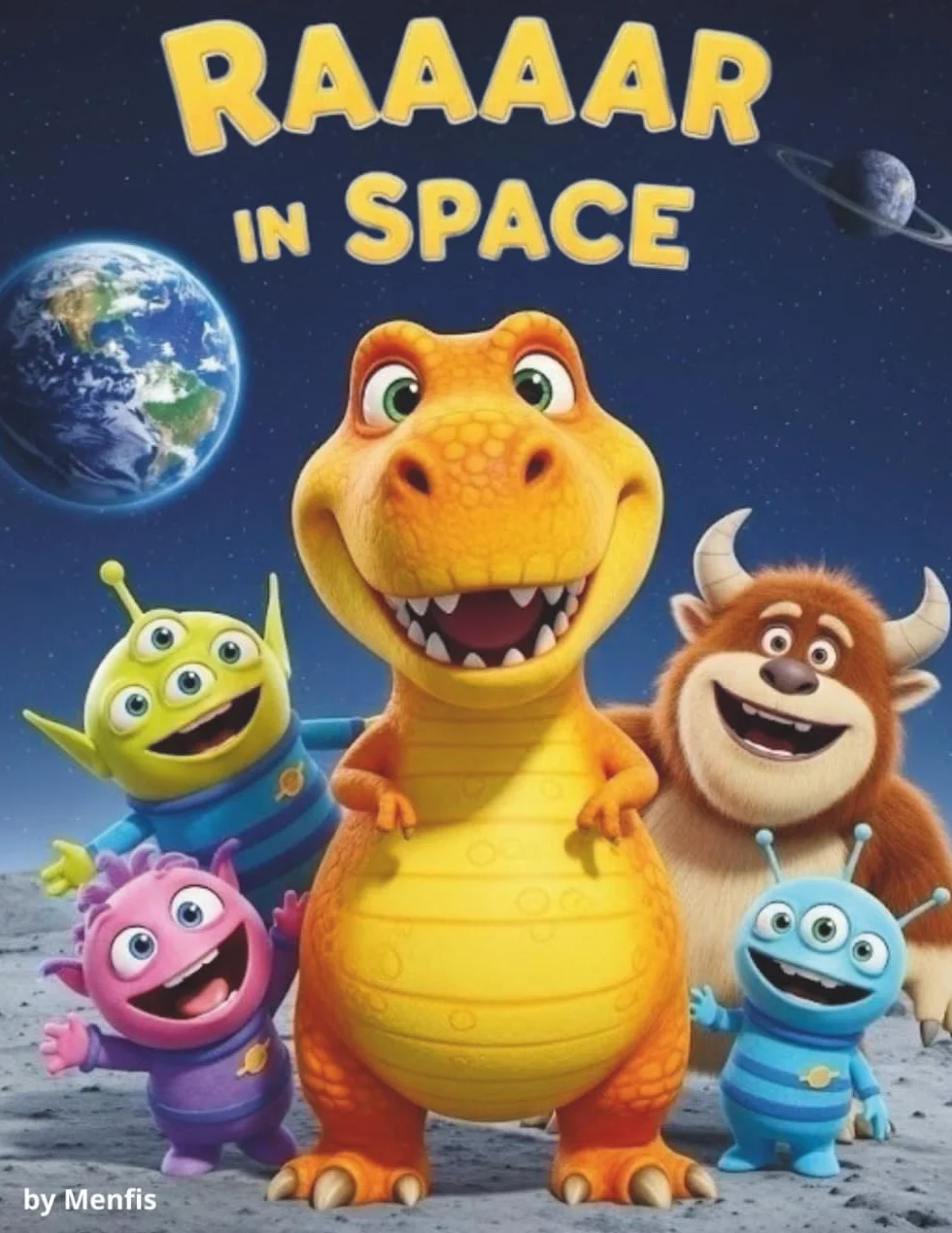Raaaar in Space: Cosmic Coloring Book for Kids