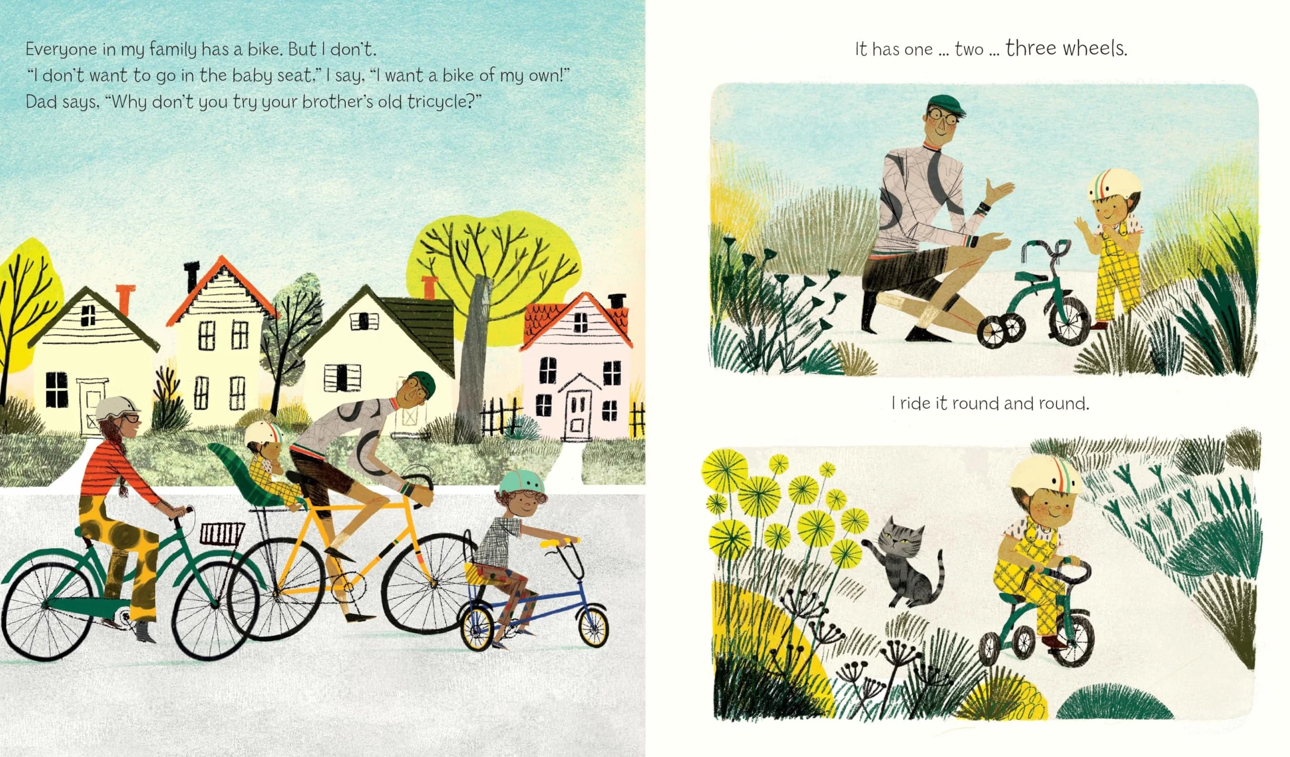 Two Wheels: A perfect gift for any child learning to ride a bike, and to show Dad love