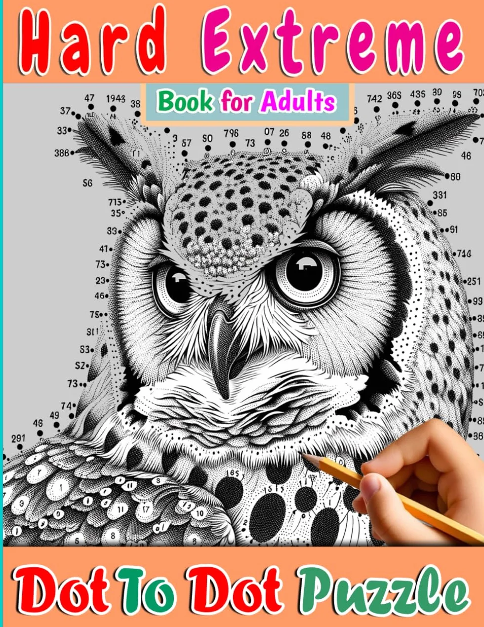 100 Hard Extreme Dot To Dot Puzzle Book: Exciting And Mindfull Dot-To-Dot Puzzles for Adults with Christmas, Flowers, Sports, People, Vehicles, ... So Much More for Stress Relief And Relaxation