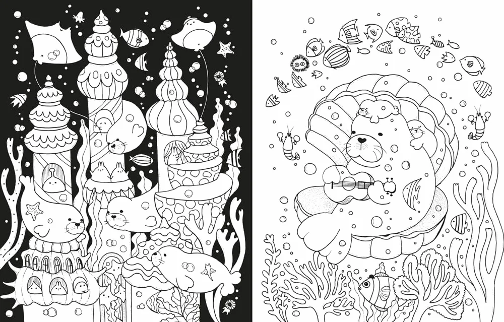 A Million Sea Creatures: Marine Cuties to Colour