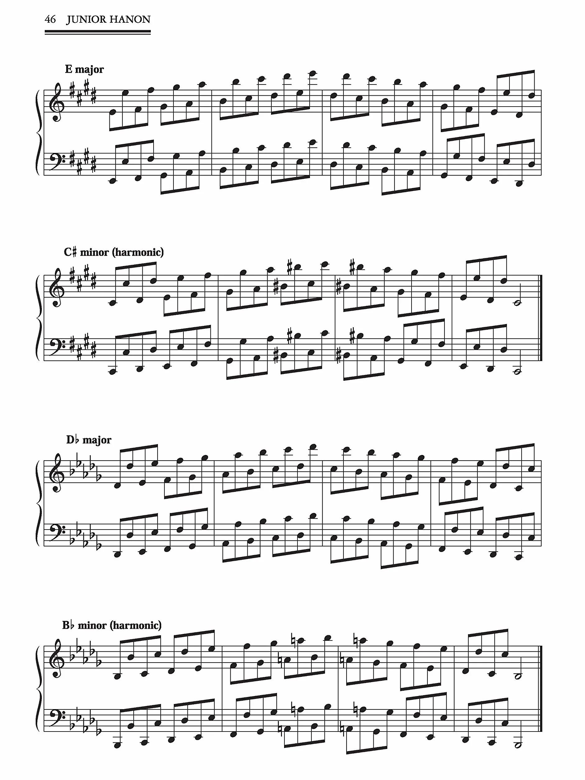 Junior Hanon: The Virtuoso Pianist in 60 Exercises Arranged in a Simplified and Condensed Format