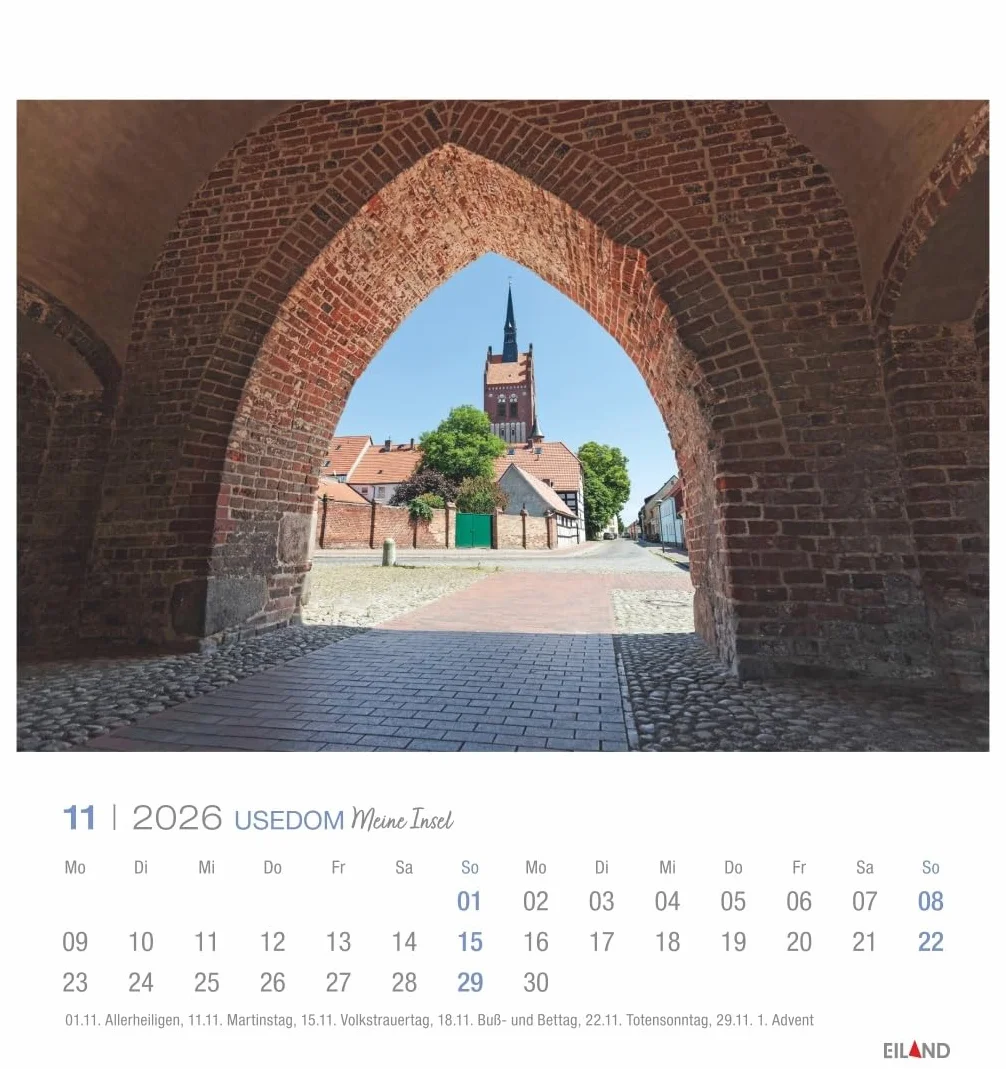 Usedom Postkartenkalender 2026 - Meine Insel: Traumhafter Fotokalender im Postkartenformat. Idyllische Inselfotos in einem kleinen Kalender zum Aufstellen und Aufhängen.