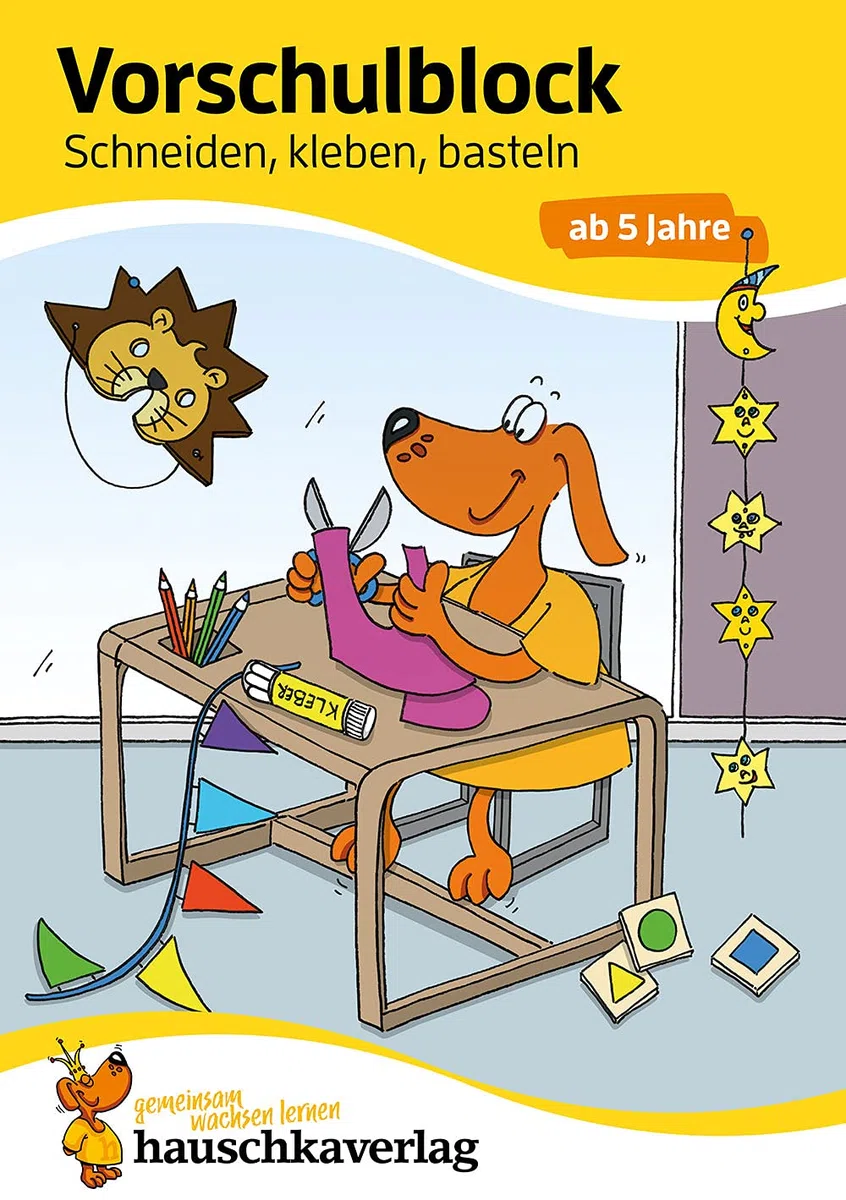 Ubungsmaterial fur kindergarten und vorschule - t618 - vorschulblock - schneiden, kleben, basteln ab: Bunter Rätselblock - Förderung mit Freude: 618