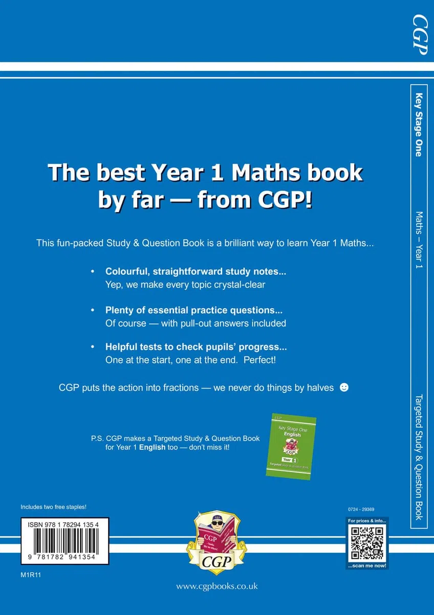 KS1 Maths Year 1 Targeted Study & Question Book