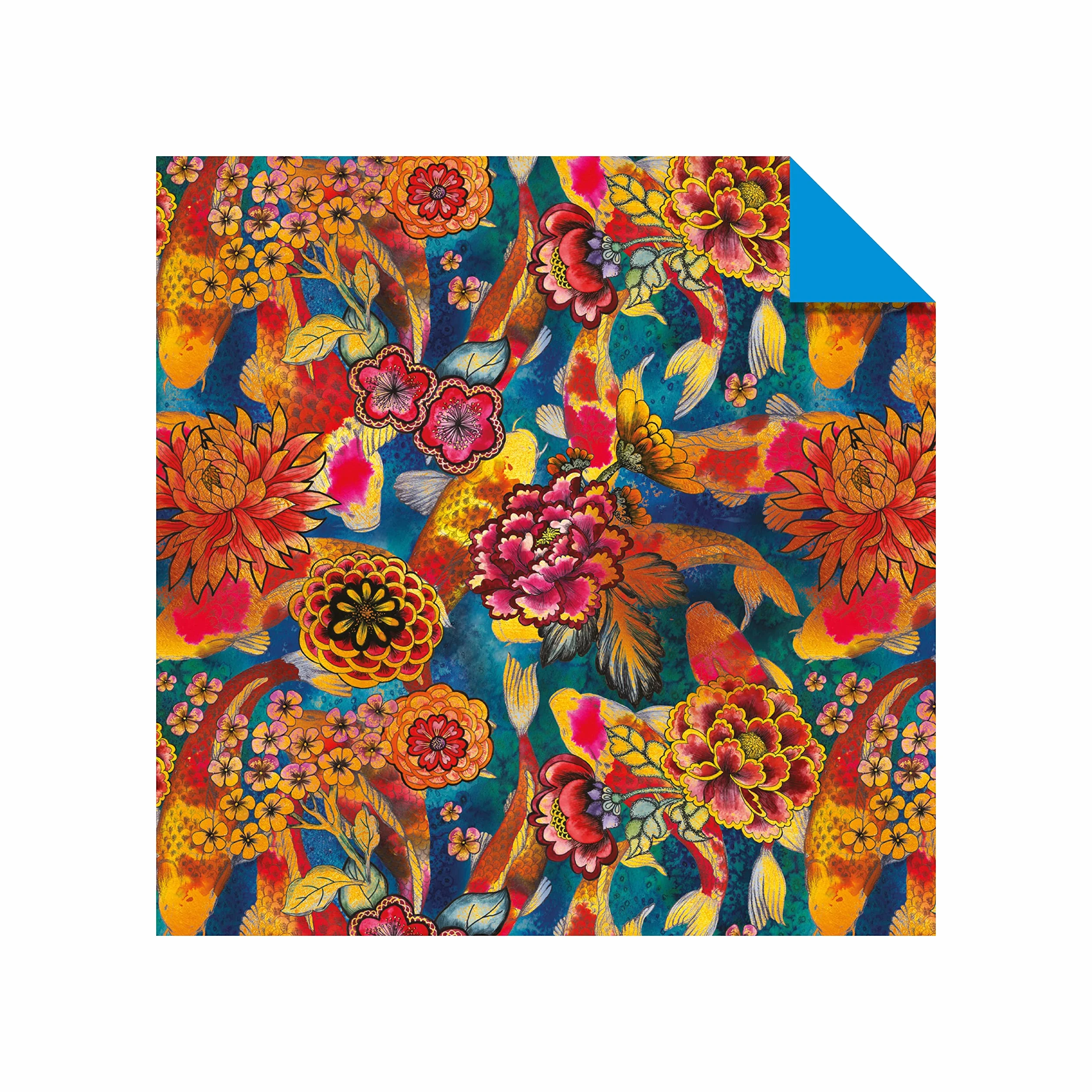 Origami Paper 500 sheets Bright Flowers 6" (15 cm): Double-Sided Origami Sheets with 12 Punchy Floral Designs (Instructions for 5 Projects Included)