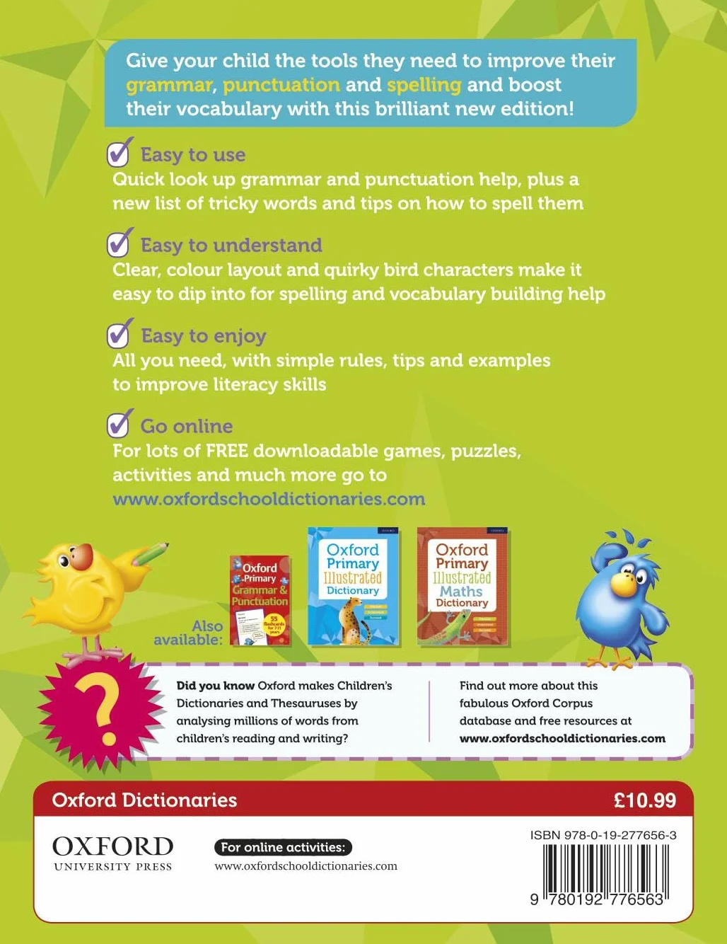 Oxford Primary Grammar Punctuation and Spelling Dictionary