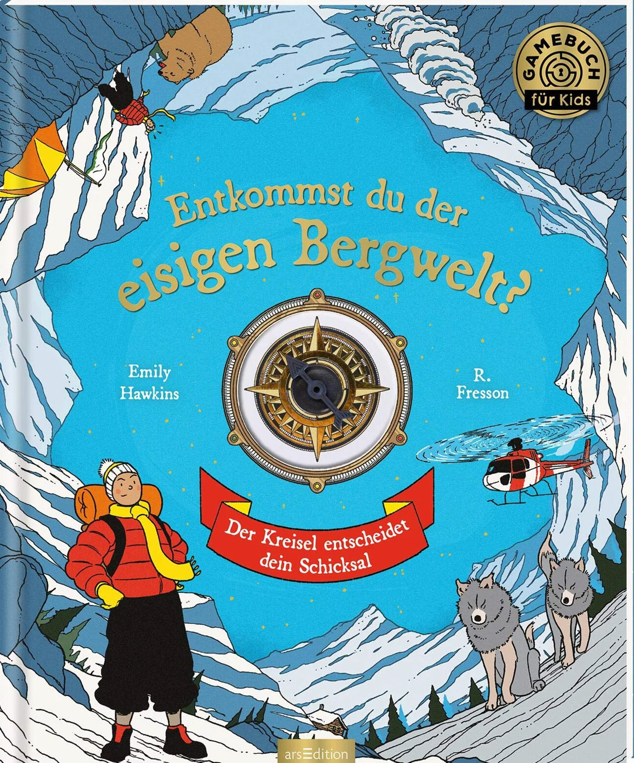 Entkommst du der eisigen Bergwelt?: Der Kreisel entscheidet dein Schicksal