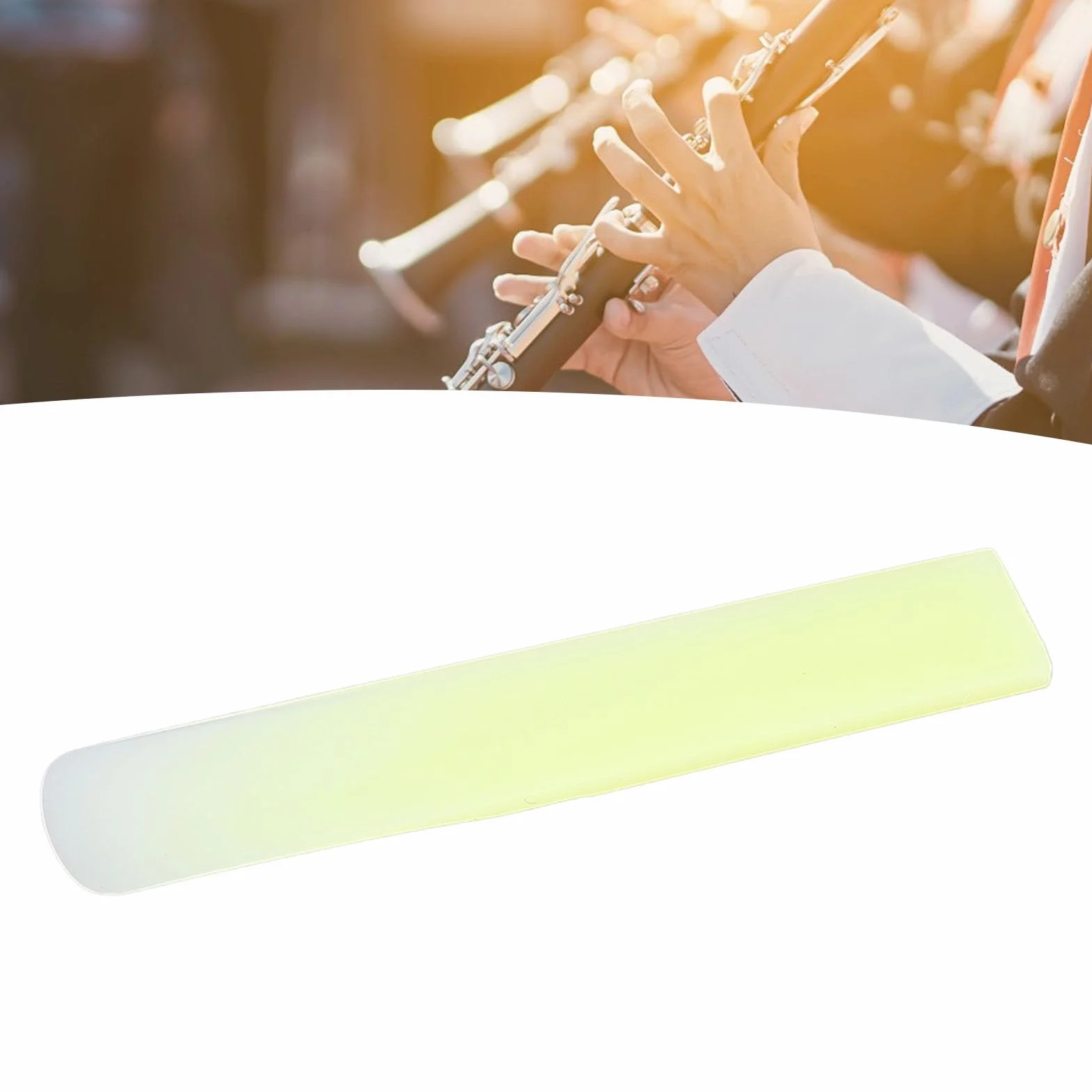 5 szt. Stroiki do Klarnetu 2,5 Siły Klarnet Tradycyjne Stroiki żywiczne Stroiki do Klarnetu Zamiennik do ćwiczeń i Występów (YELLOW)