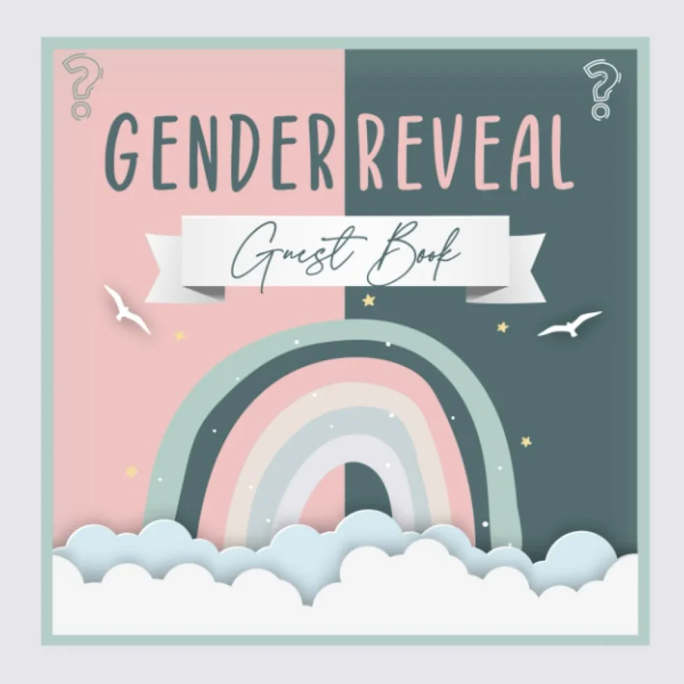 Gender Reveal Guest Book: Memorable Special Day Keepsake Gift for Your Son/Daughter - Message Book with Predictions, Gift Log & Space to Add Photos. (Pastel Colours)