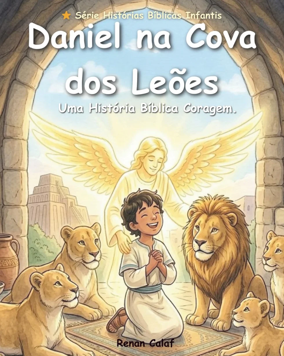 Daniel na Cova dos Leões: Uma História Bíblica Infantil Sobre Fé, Coragem e Confiança em Deus: Um livro ilustrado para crianças baseado na Bíblia