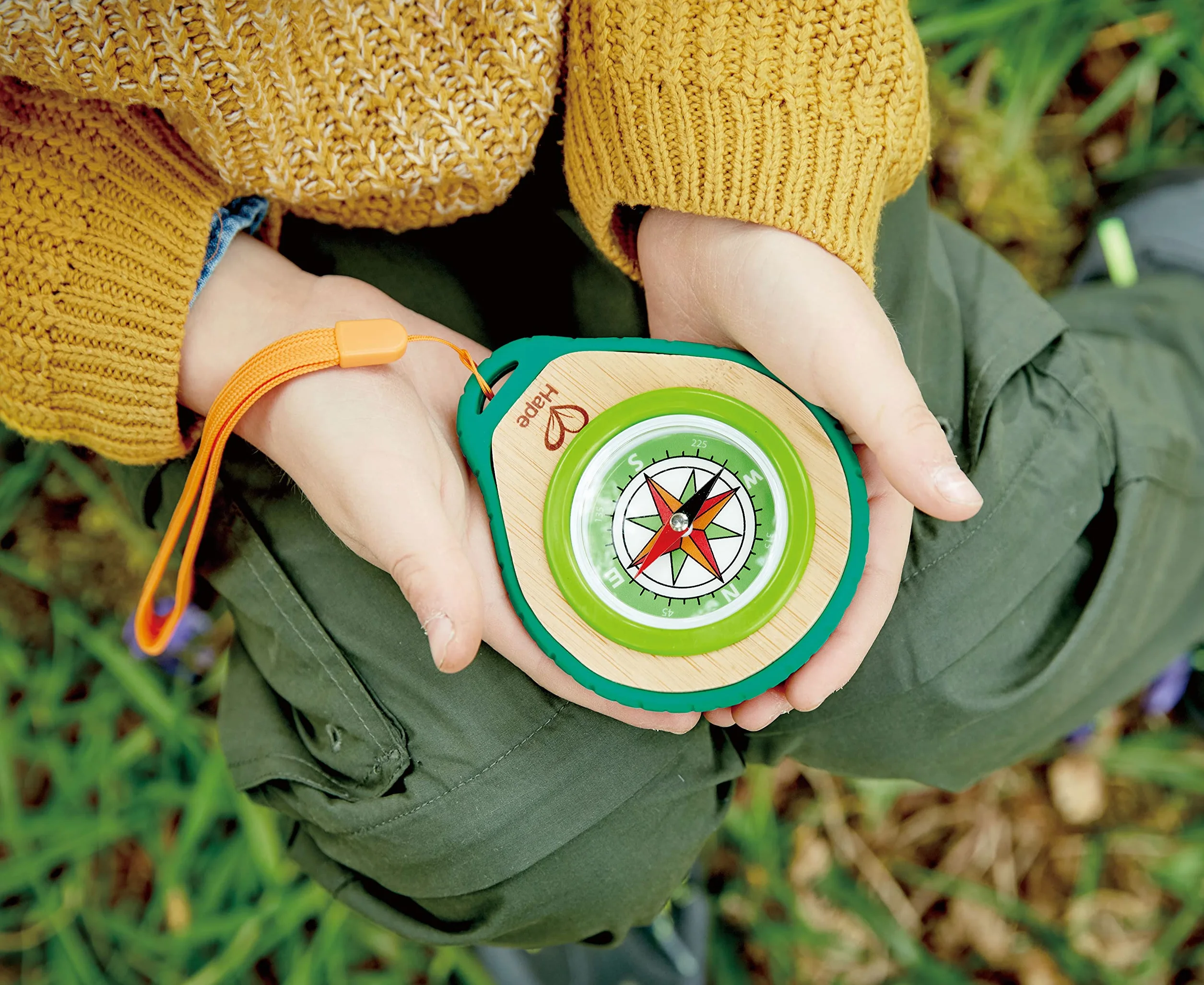 Sustainable Toys, Made From Sustainable Bamboo, Hape Compass Set, Outdoor Toys. 4 years +