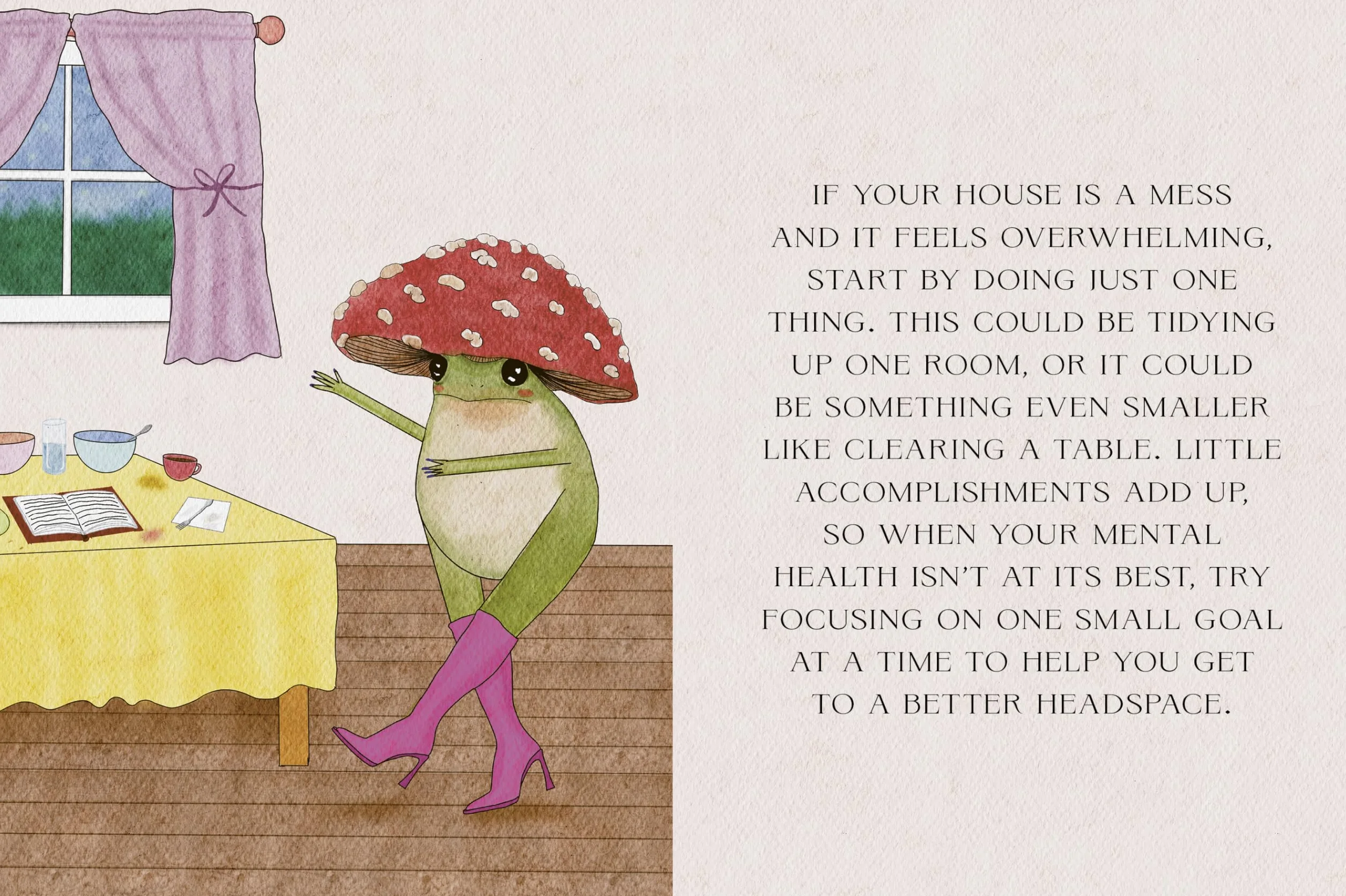 The Little Frog's Guide to Self-Care: Affirmations, Self-Love and Life Lessons According to the Internet's Beloved Mushroom Frog