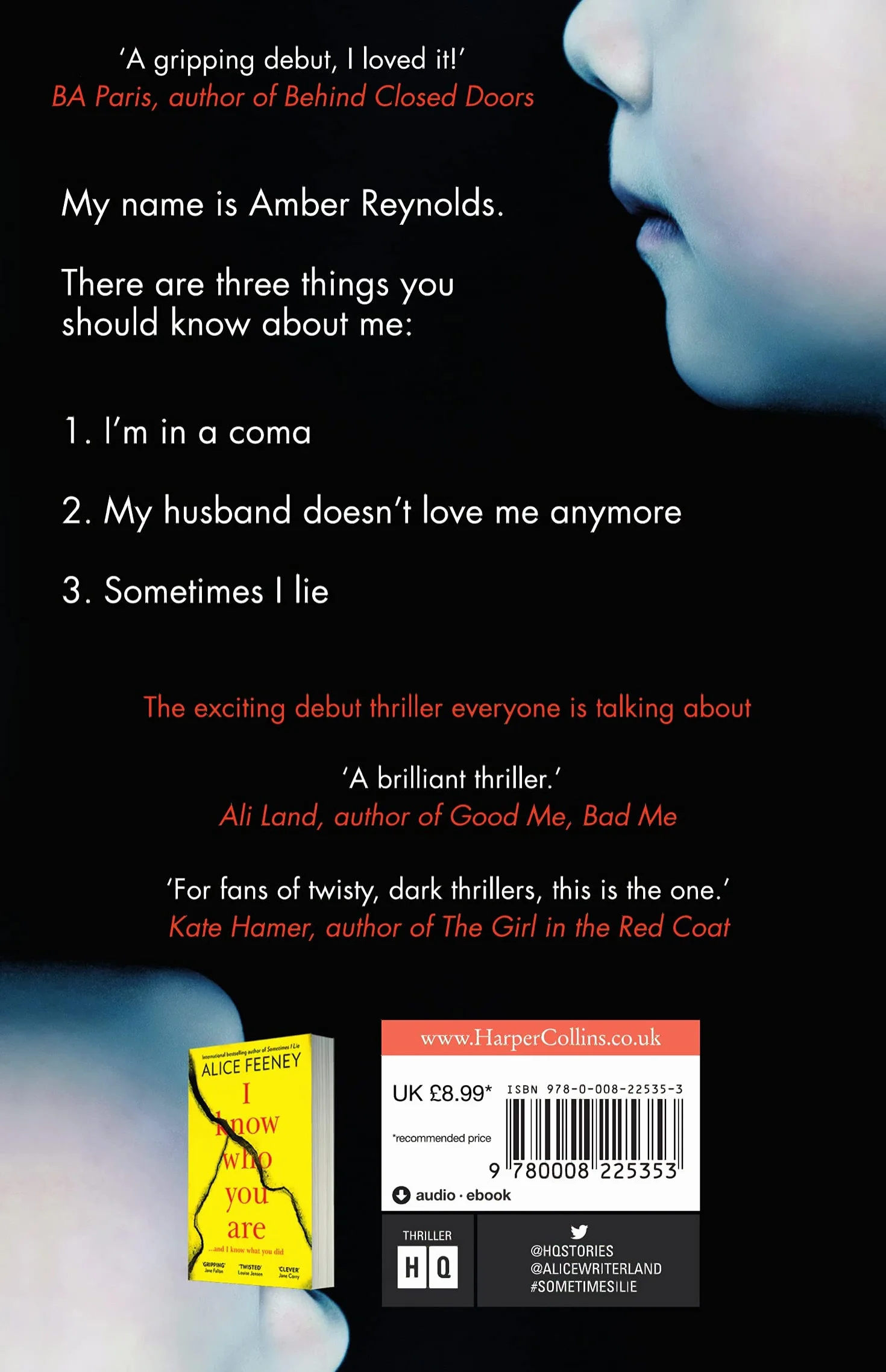 Sometimes I Lie: A tense and gripping psychological suspense thriller from the New York Times and Sunday Times bestselling author of the Number 1 Netflix smash hit, His and Hers