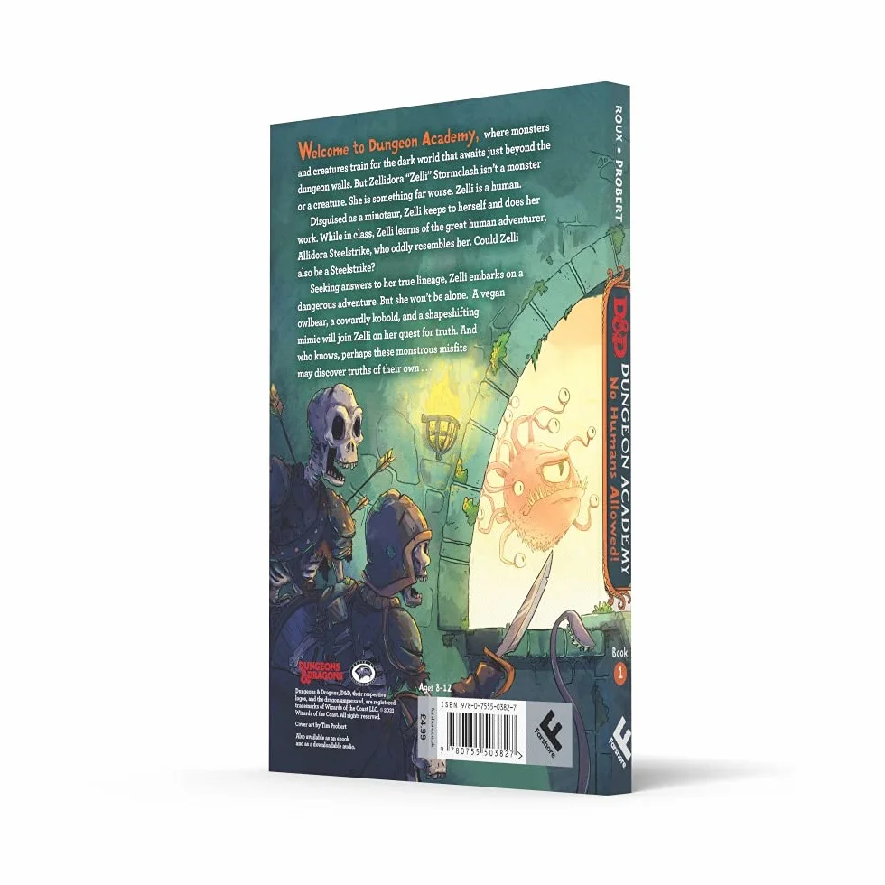 Dungeons & Dragons: Dungeon Academy: No Humans Allowed!: A funny, illustrated D&D novel for younger readers and fans of role play and fantasy by New York Times bestselling author Madeleine Roux